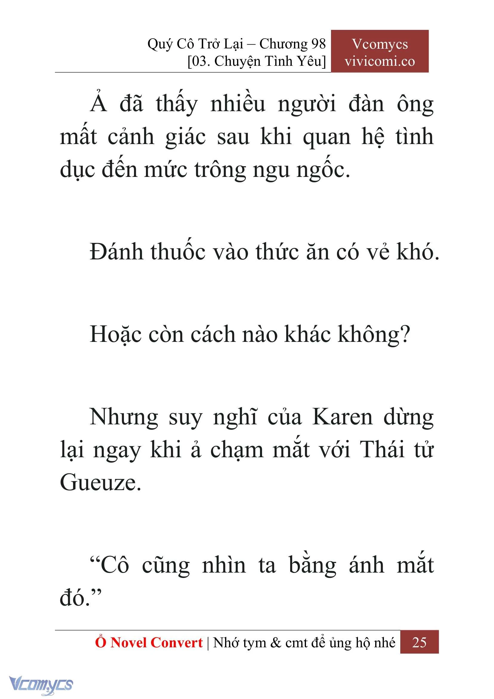 [Novel] Quý Cô Trở Lại Chapter  98 - 27