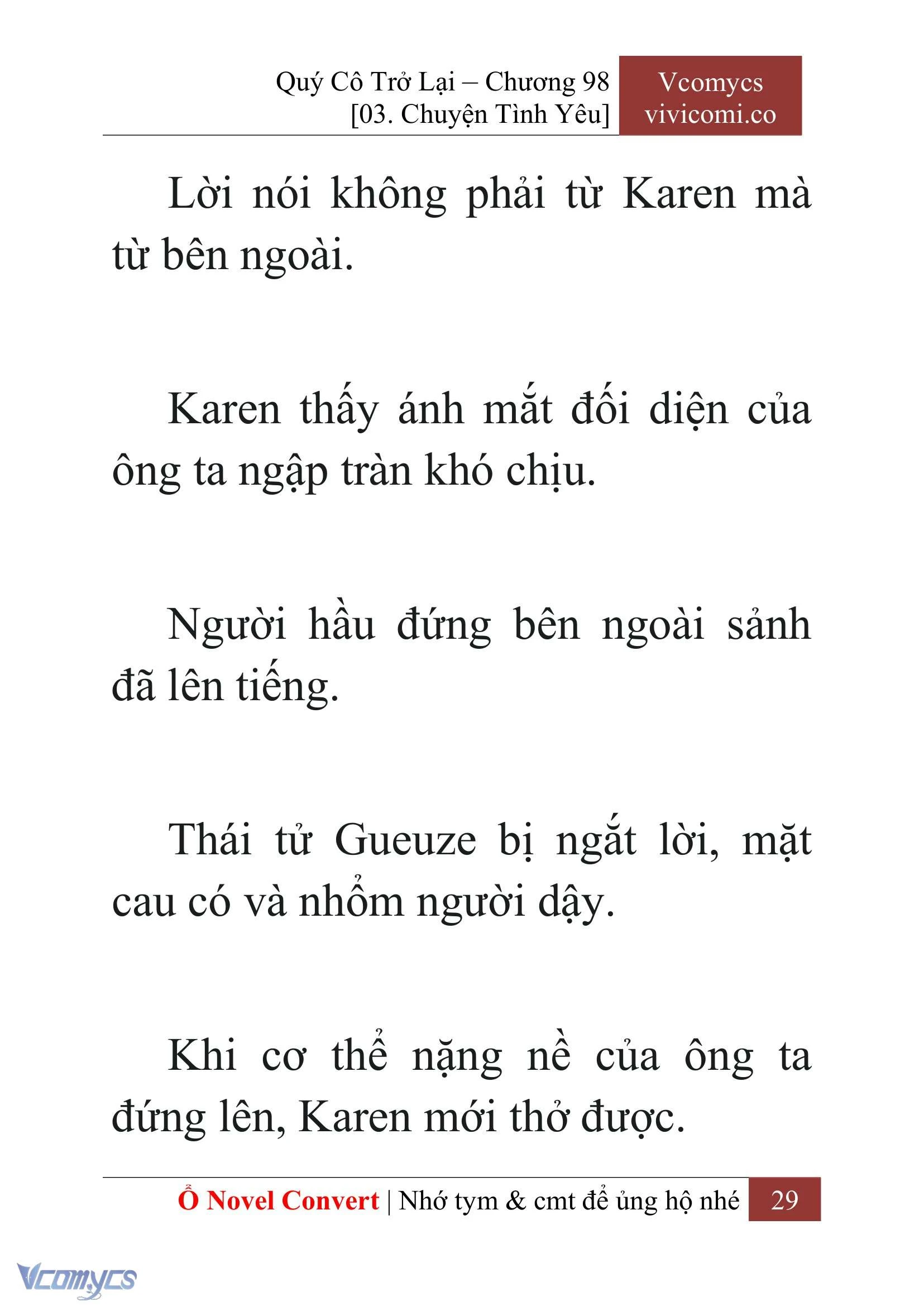 [Novel] Quý Cô Trở Lại Chapter  98 - 31