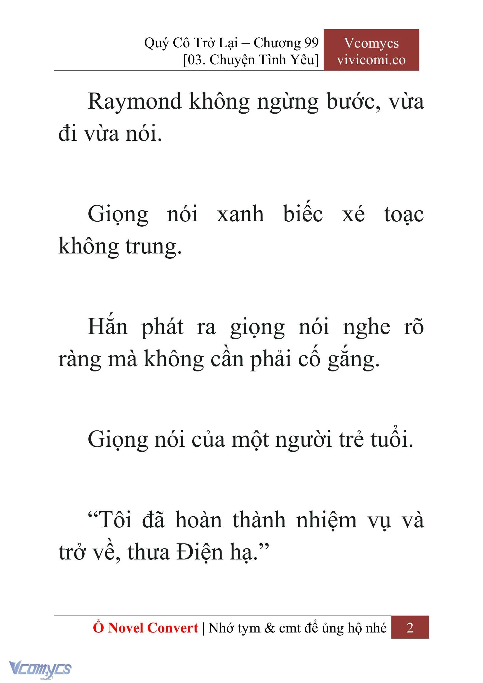 [Novel] Quý Cô Trở Lại Chapter  99 - 4