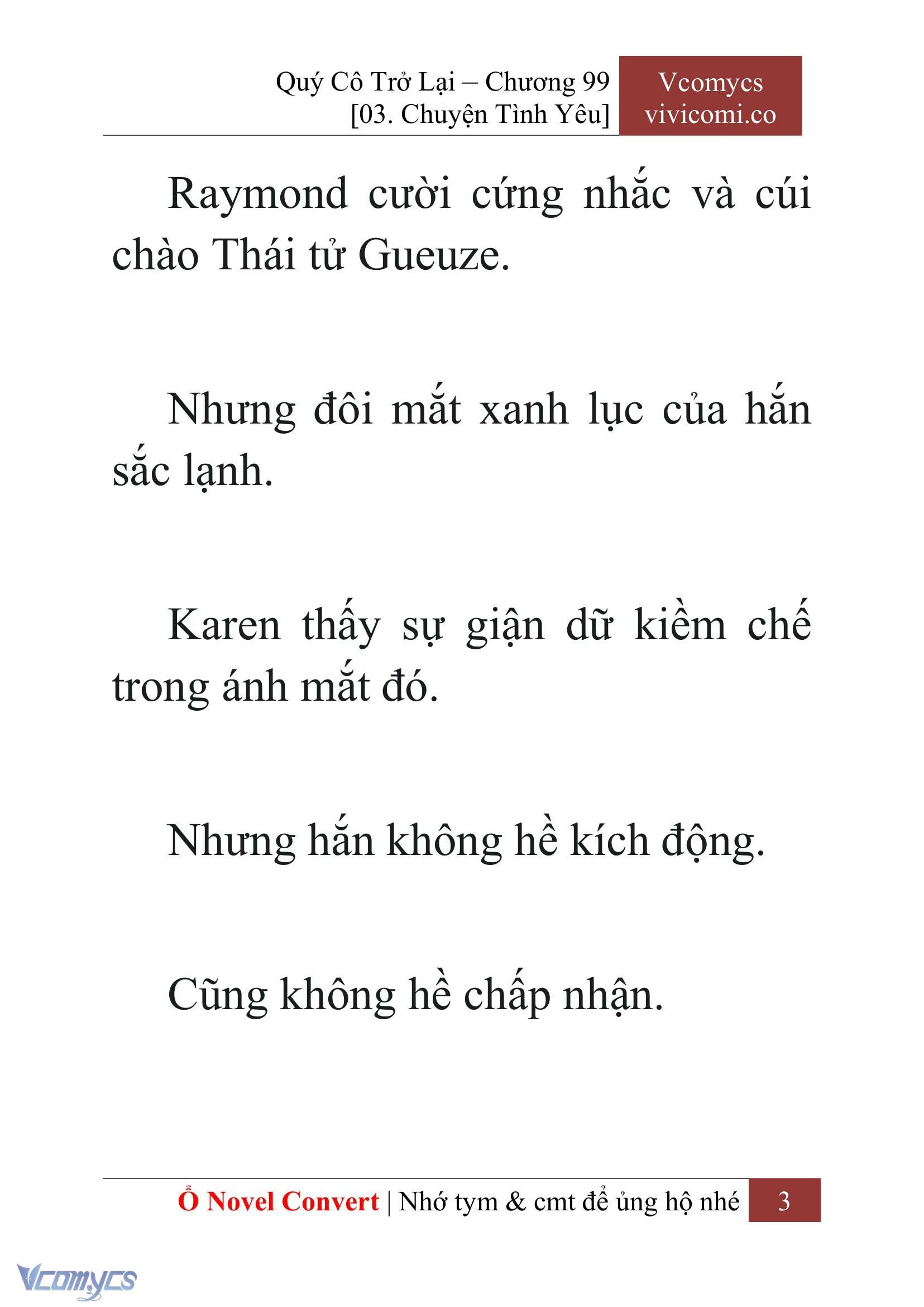 [Novel] Quý Cô Trở Lại Chapter  99 - 5