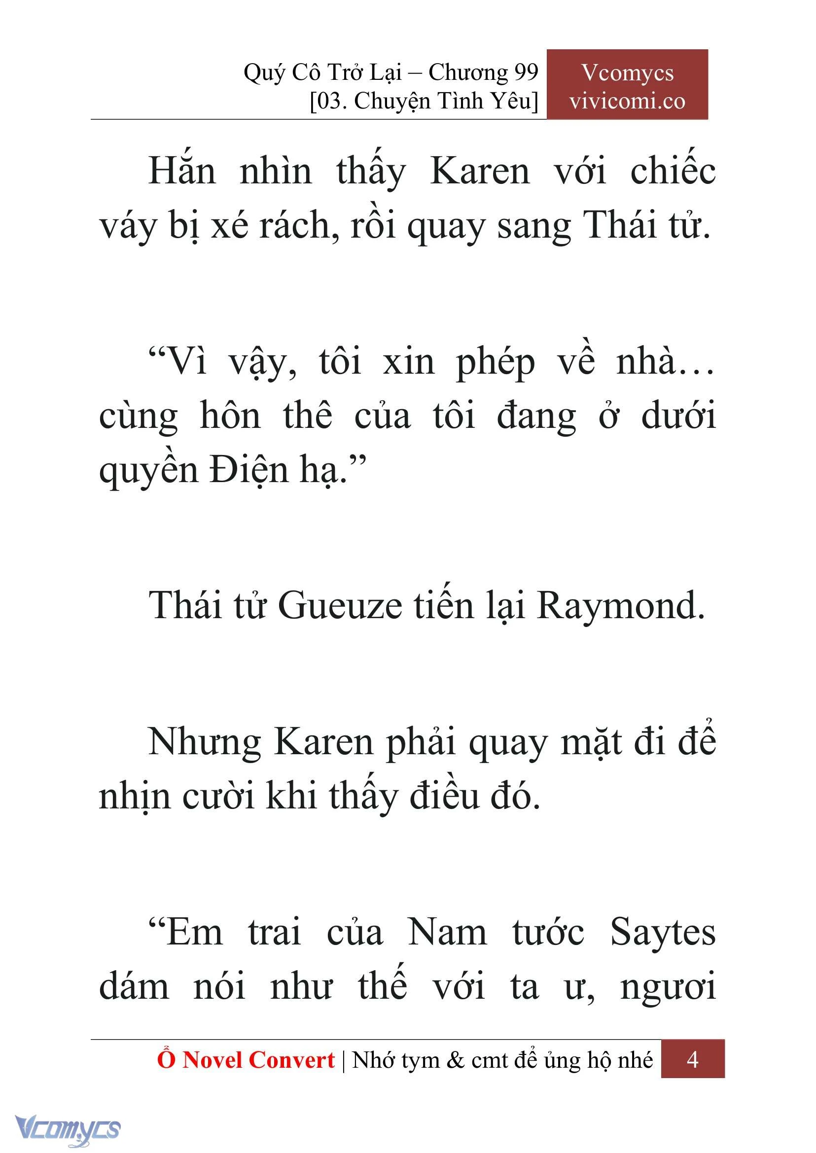 [Novel] Quý Cô Trở Lại Chapter  99 - 6