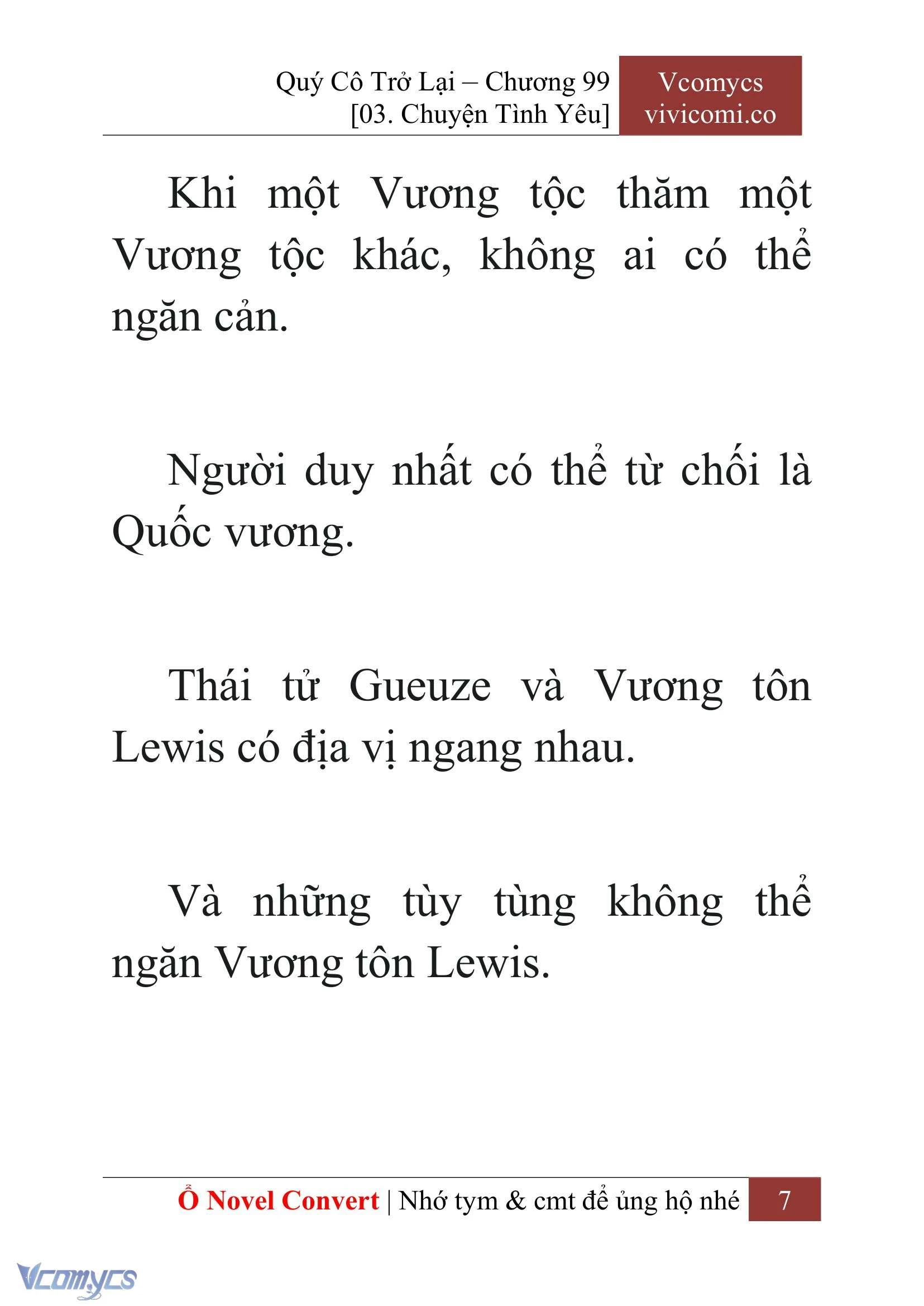 [Novel] Quý Cô Trở Lại Chapter  99 - 9