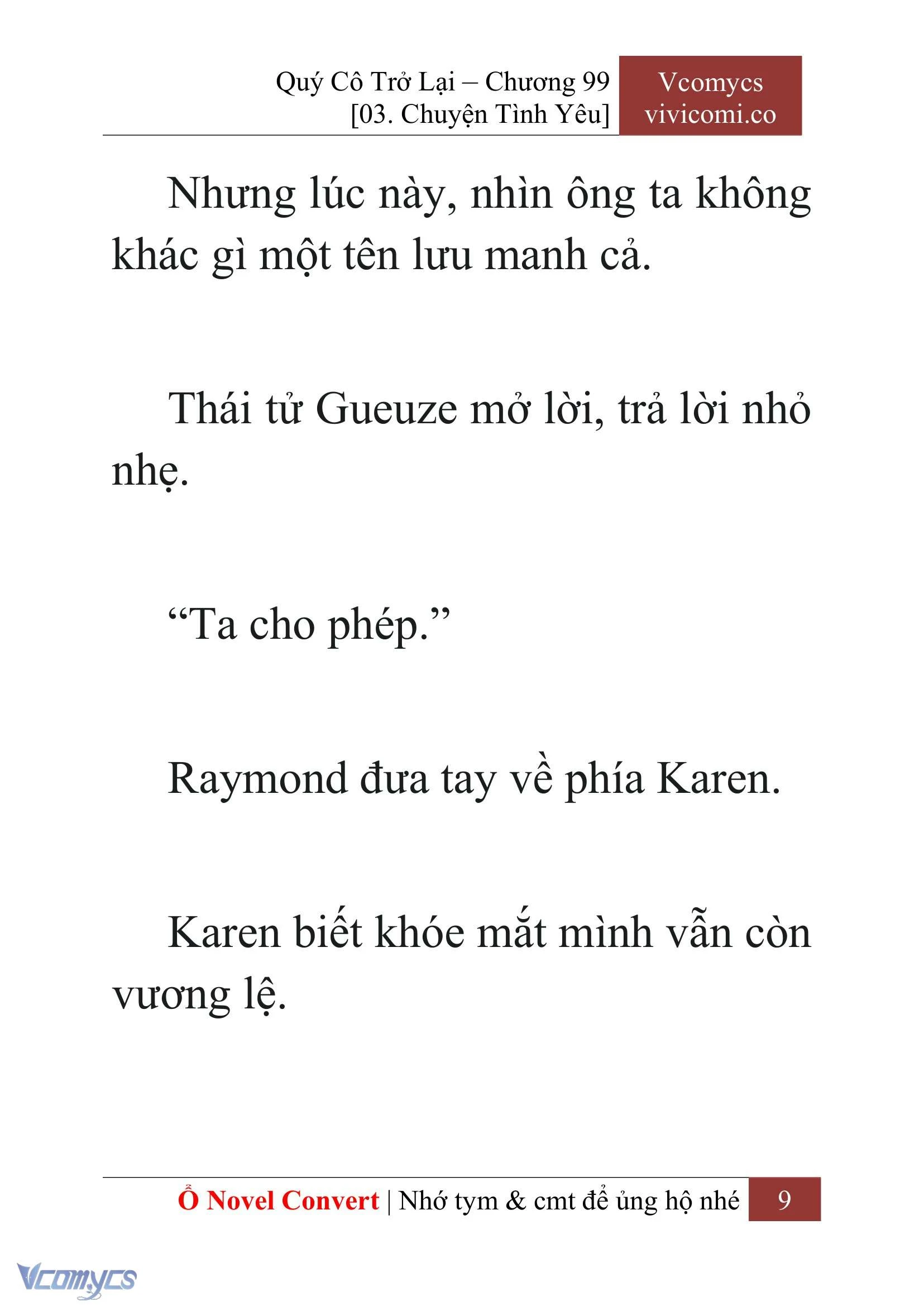 [Novel] Quý Cô Trở Lại Chapter  99 - 11