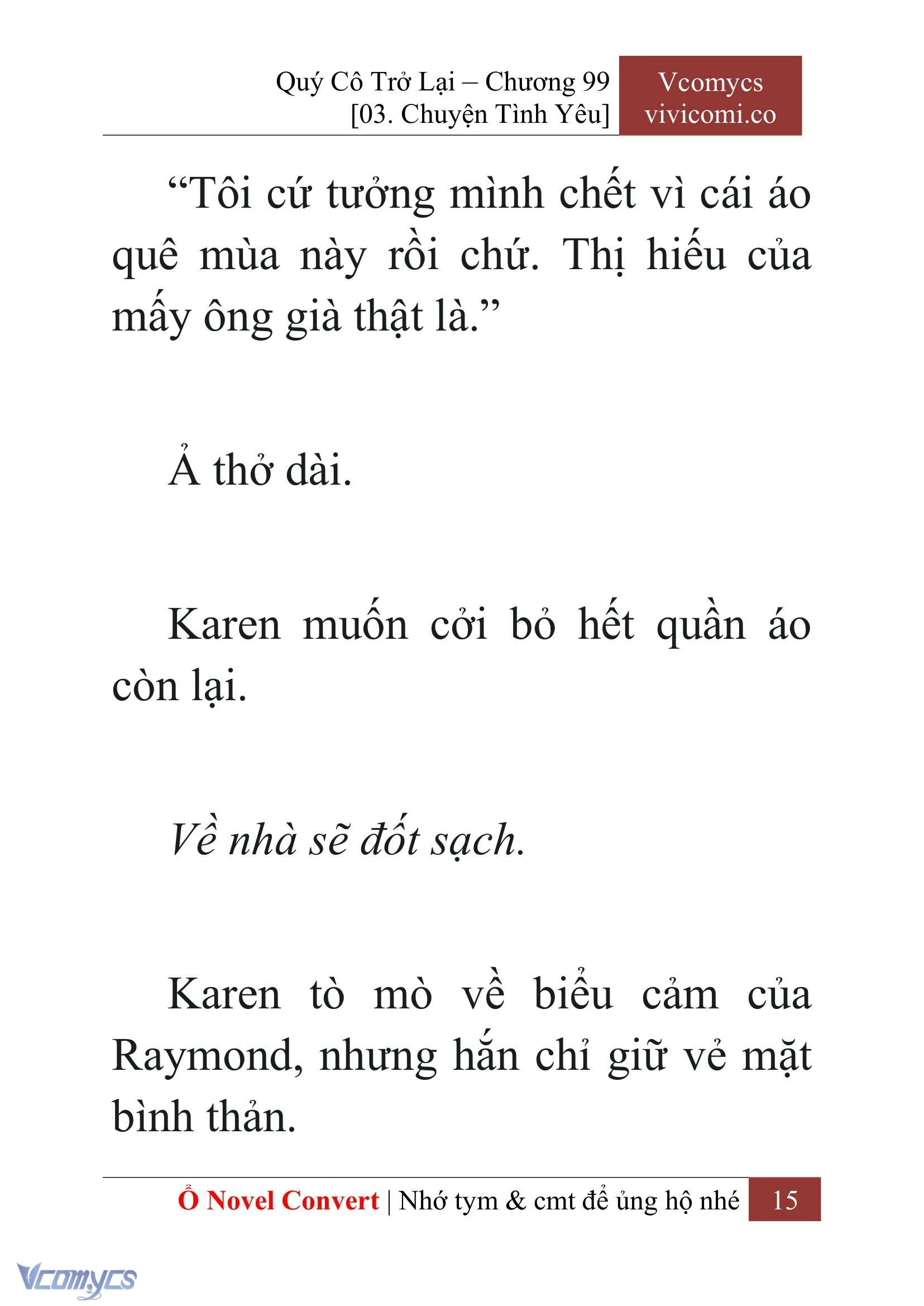 [Novel] Quý Cô Trở Lại Chapter  99 - 17