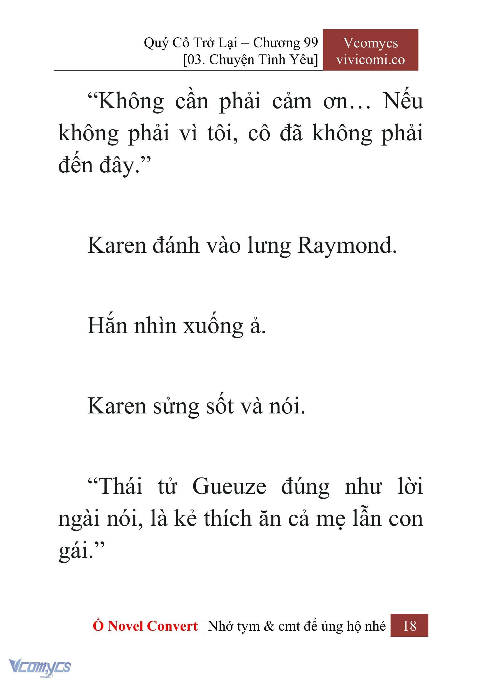 [Novel] Quý Cô Trở Lại Chapter  99 - 20