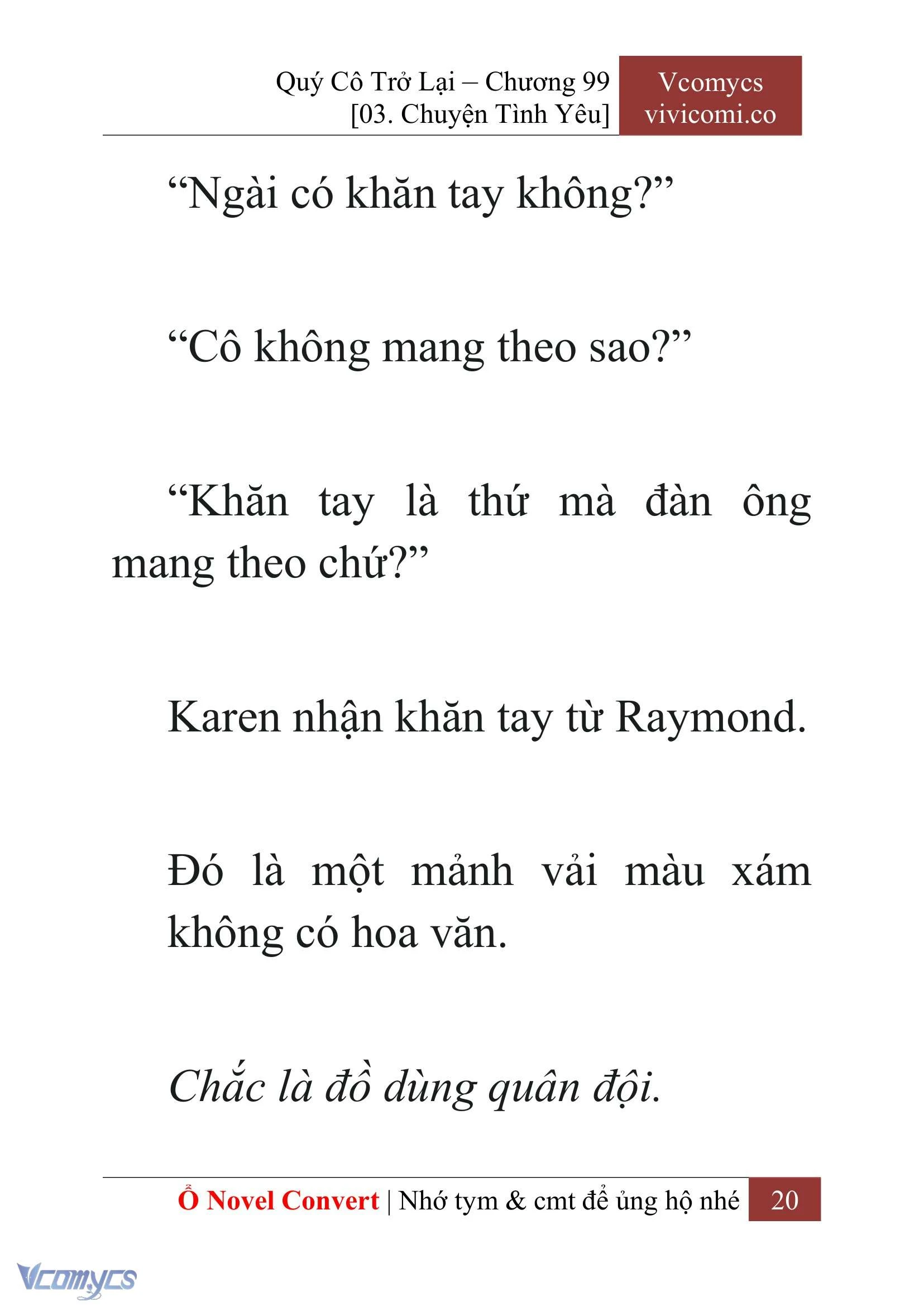 [Novel] Quý Cô Trở Lại Chapter  99 - 22