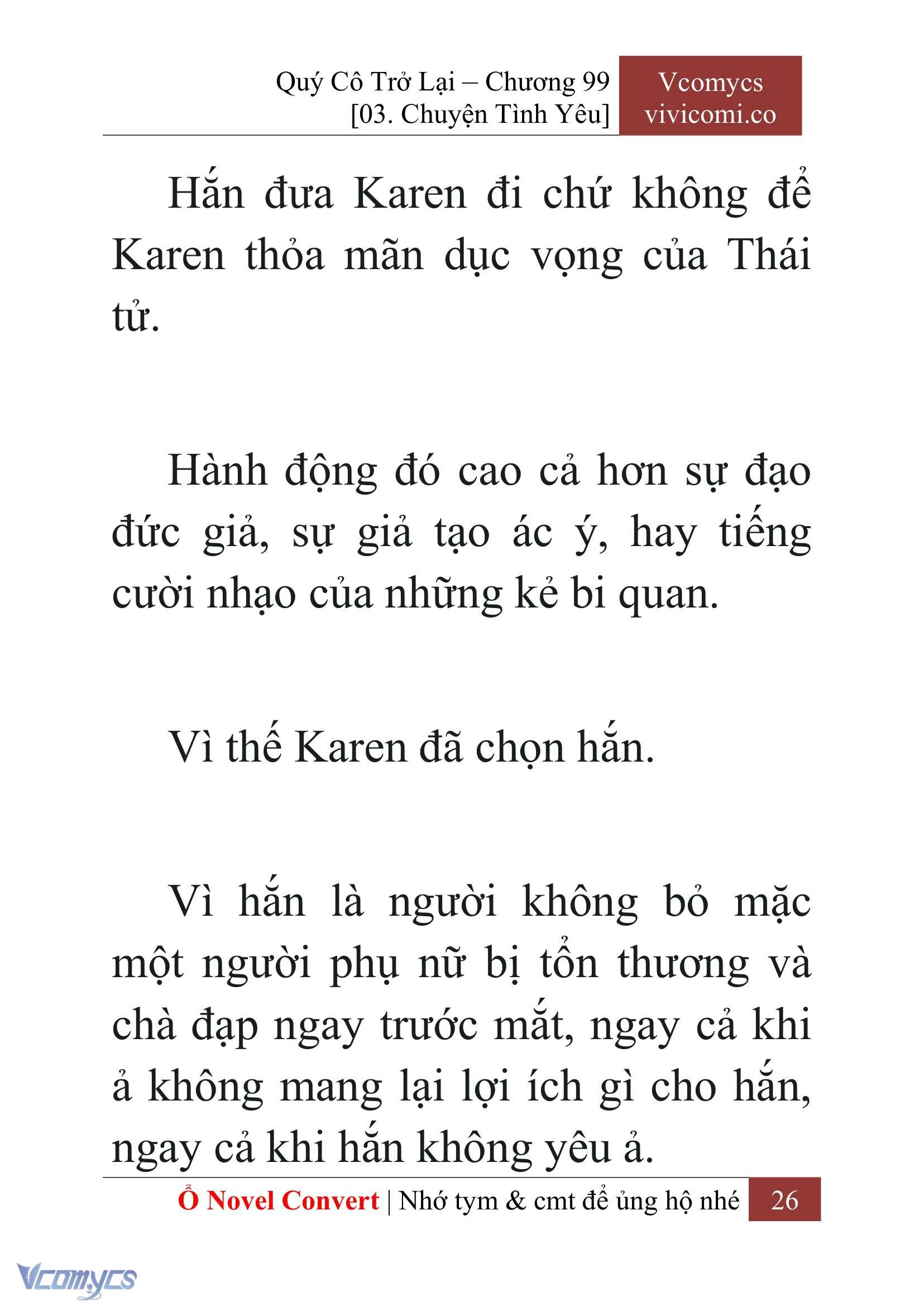 [Novel] Quý Cô Trở Lại Chapter  99 - 28