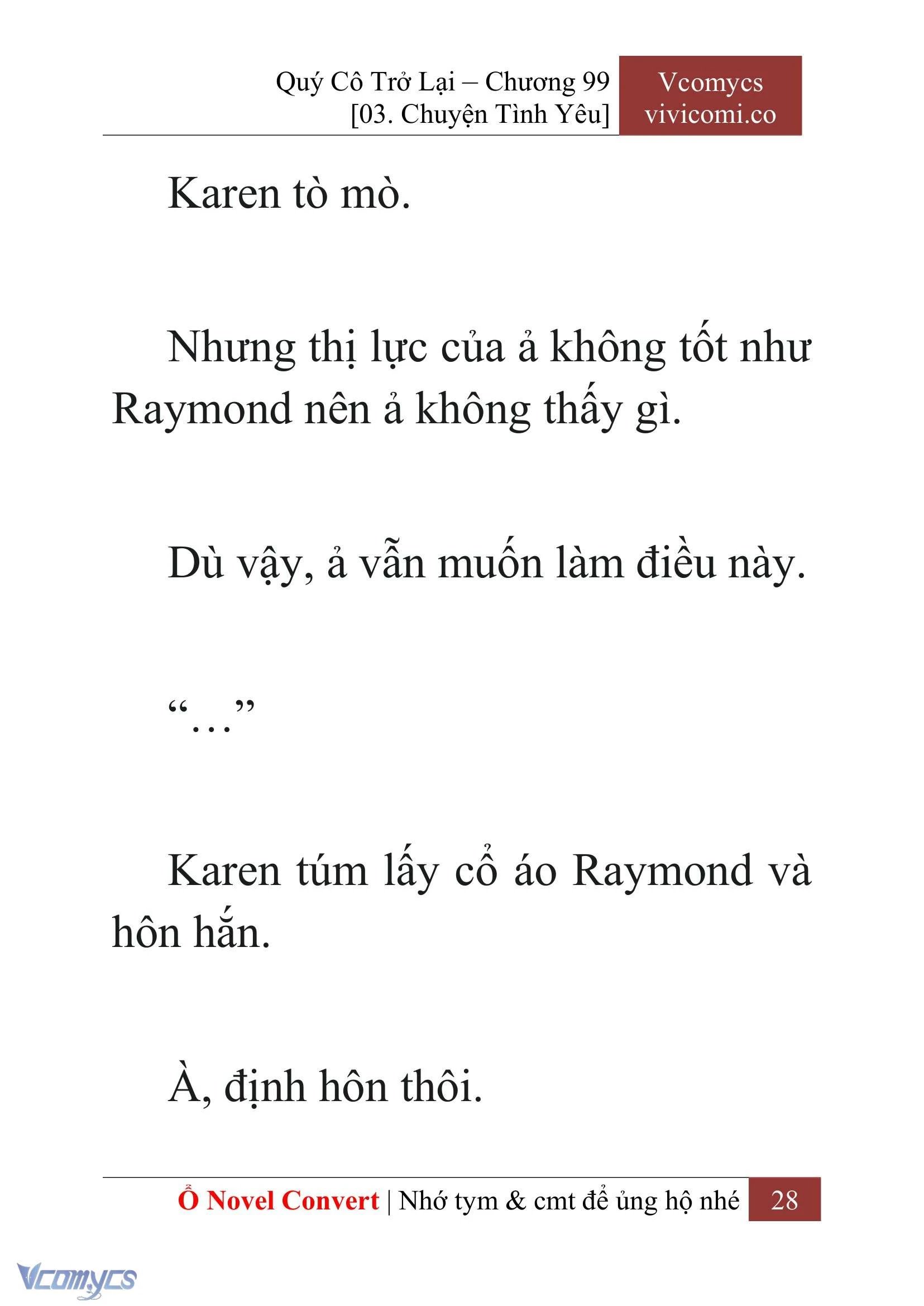 [Novel] Quý Cô Trở Lại Chapter  99 - 30