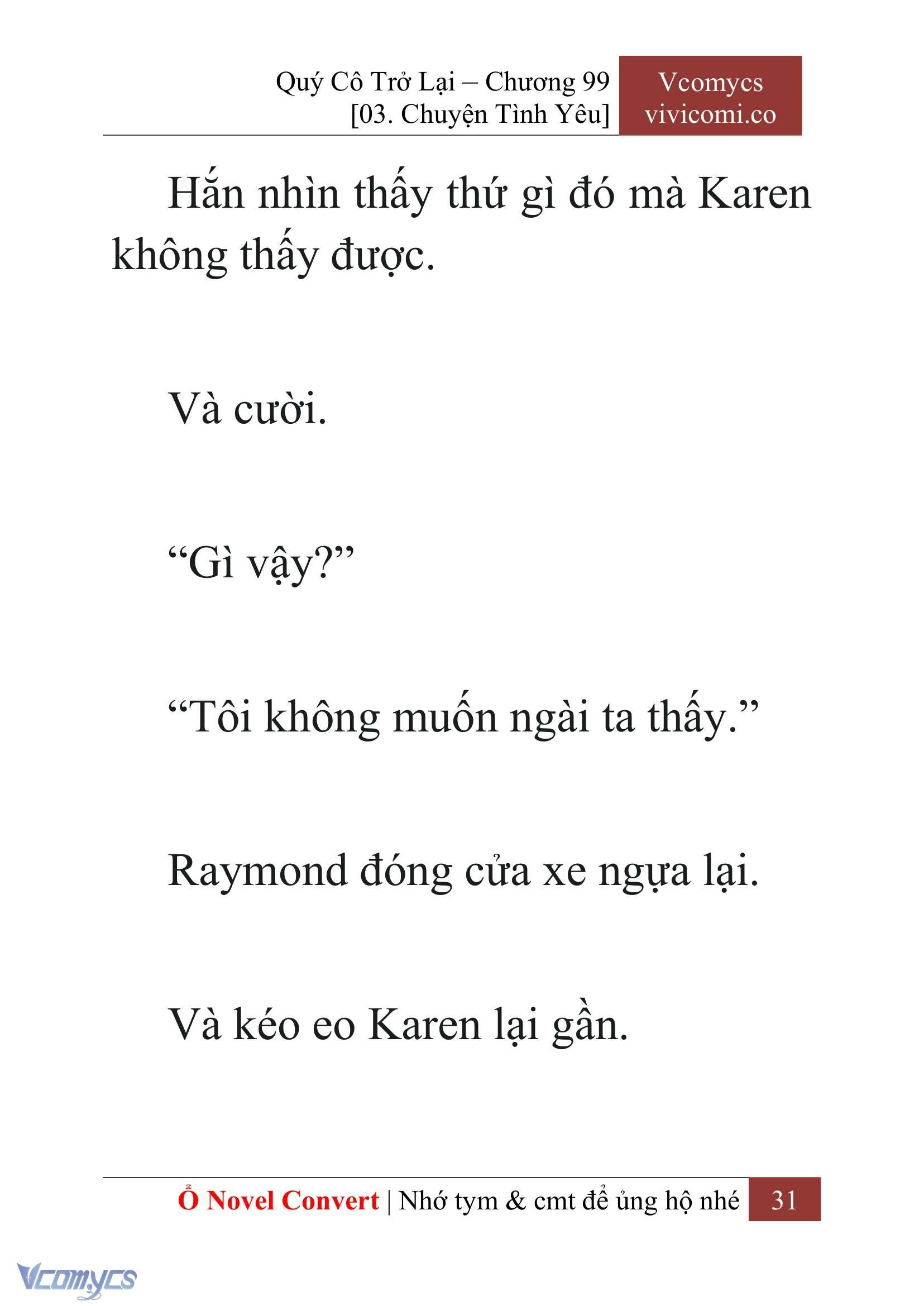 [Novel] Quý Cô Trở Lại Chapter  99 - 33