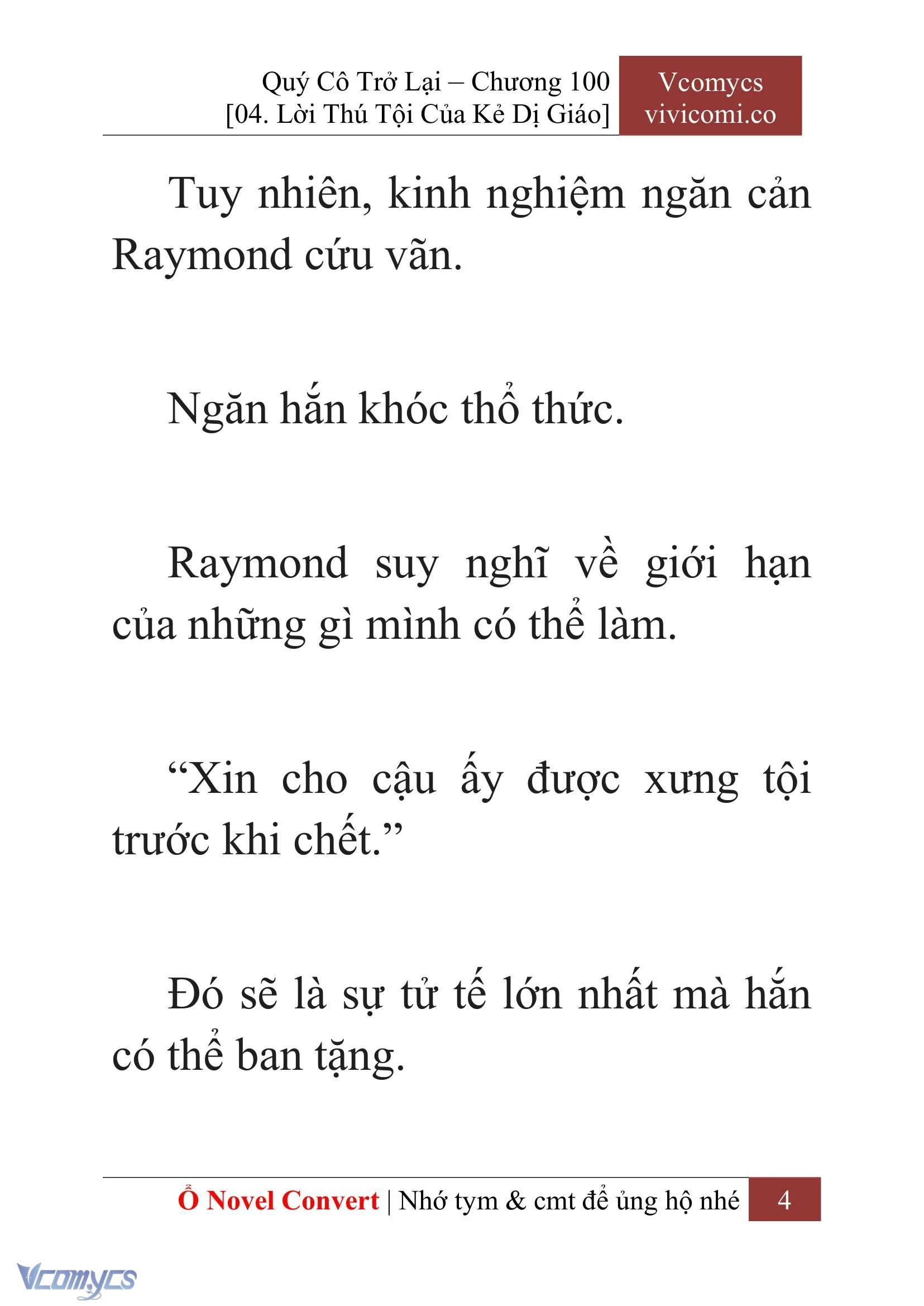 [Novel] Quý Cô Trở Lại Chapter  100 - 6