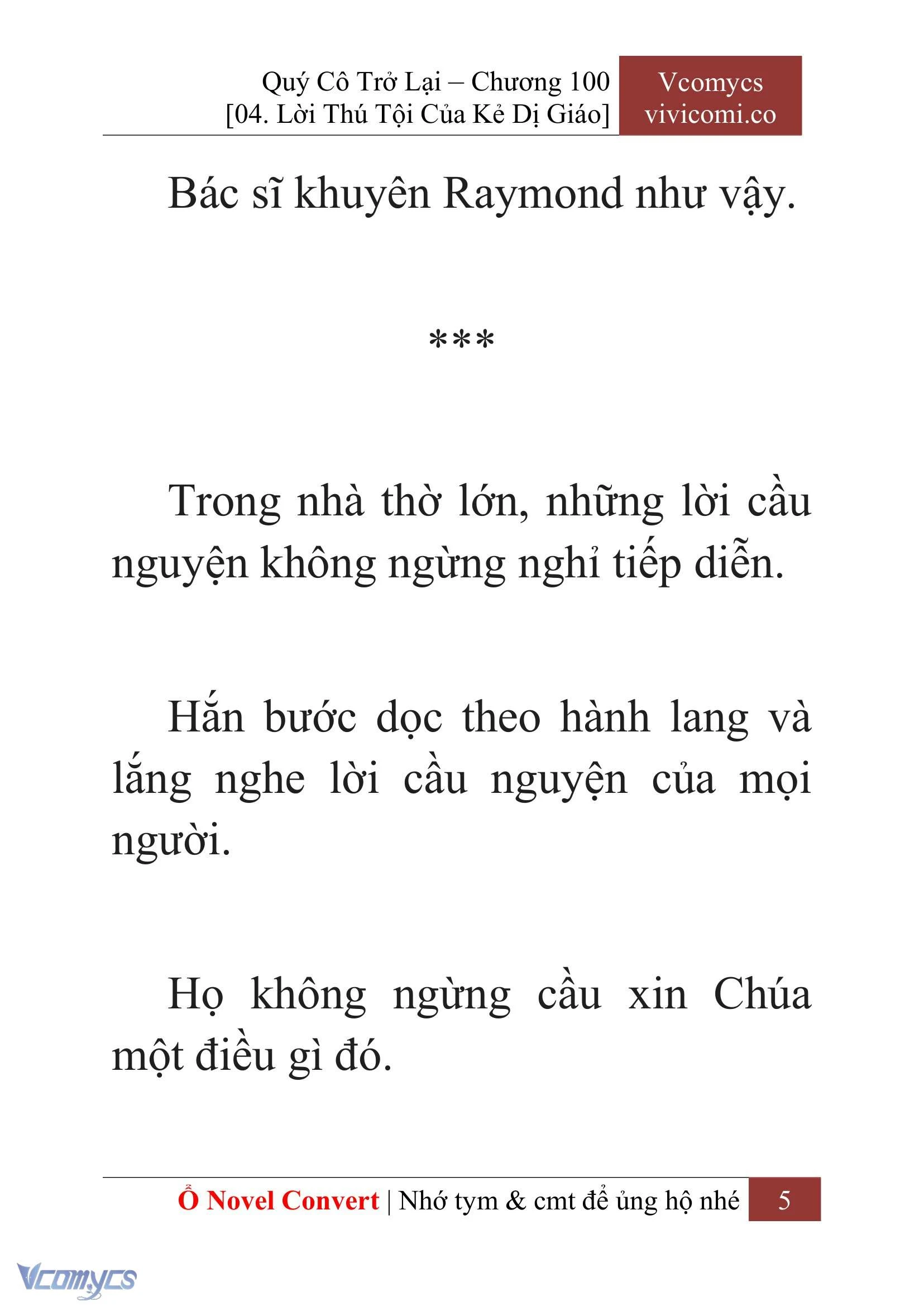 [Novel] Quý Cô Trở Lại Chapter  100 - 7