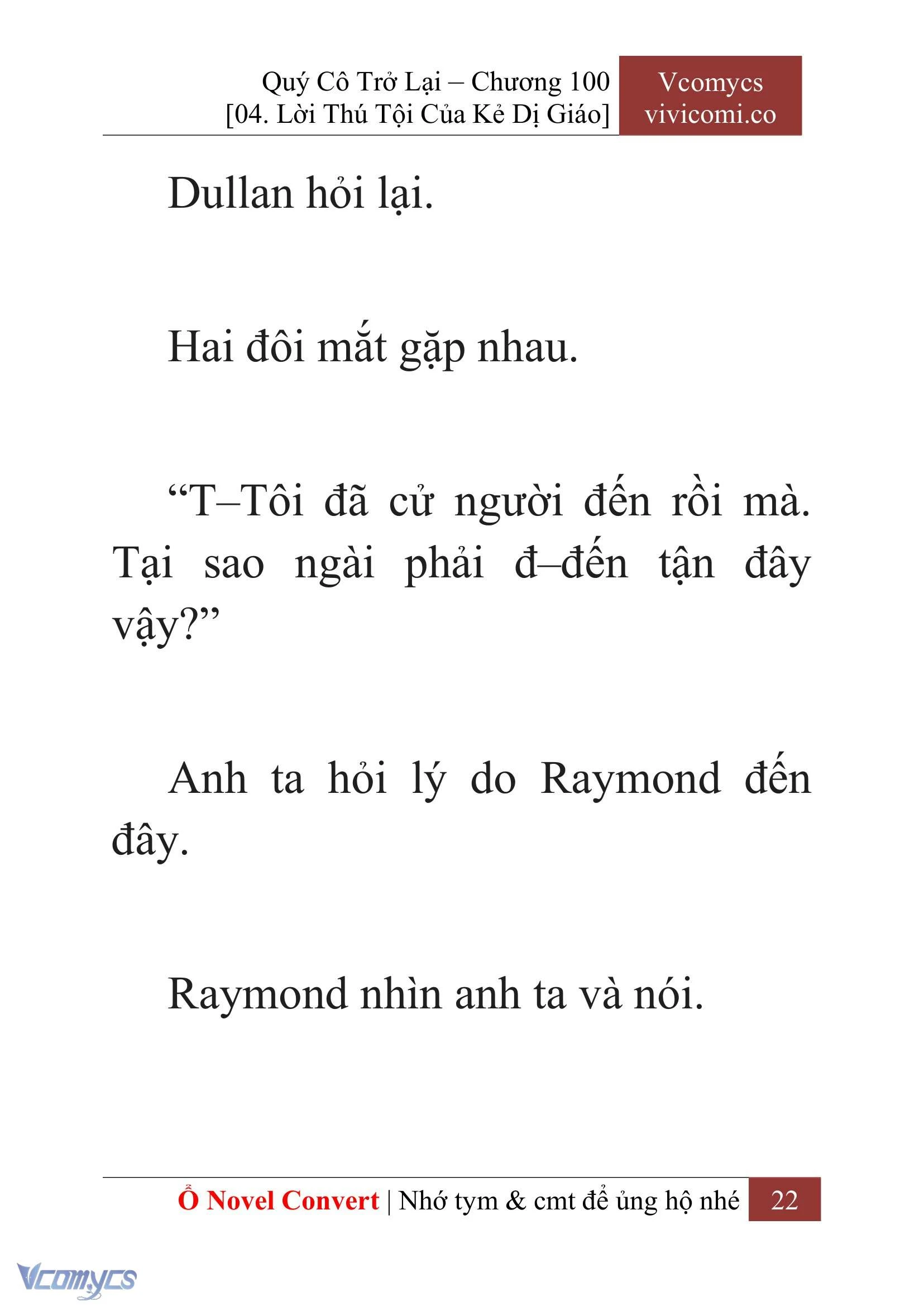 [Novel] Quý Cô Trở Lại Chapter  100 - 24