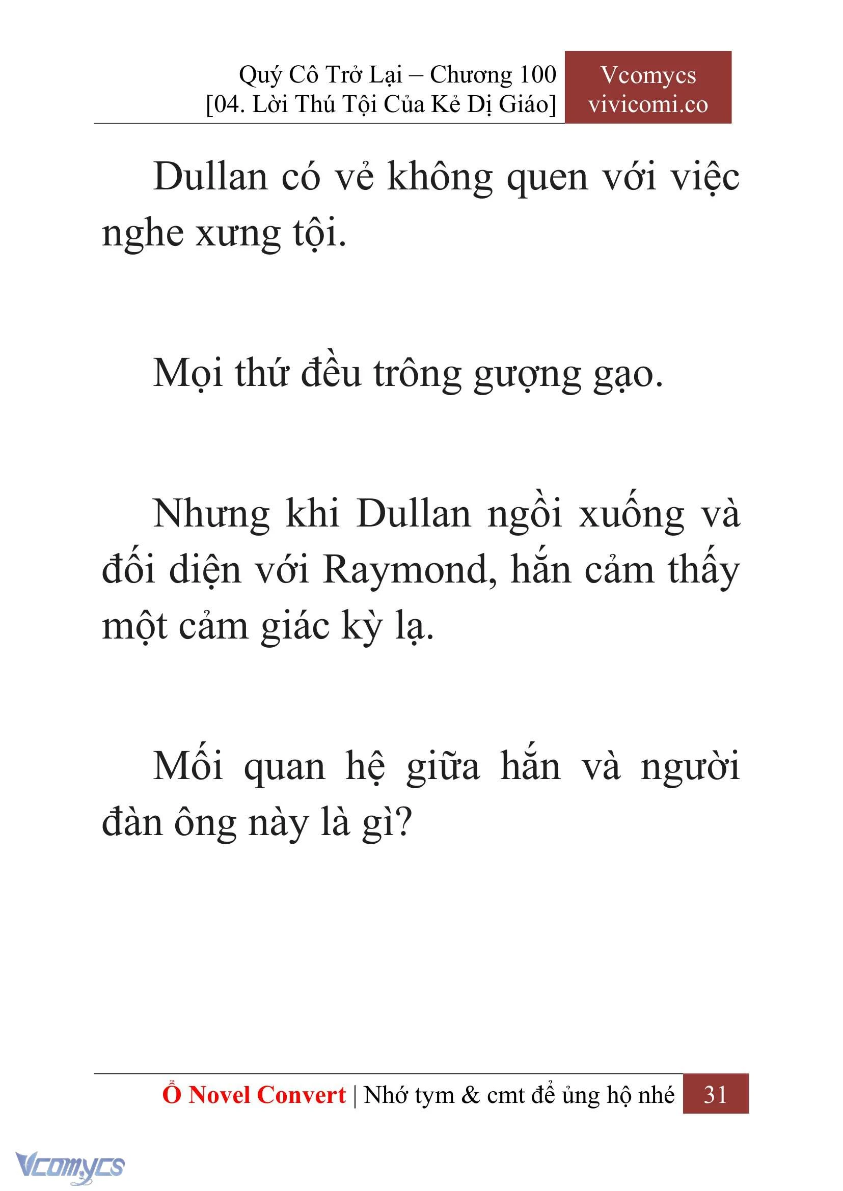 [Novel] Quý Cô Trở Lại Chapter  100 - 33