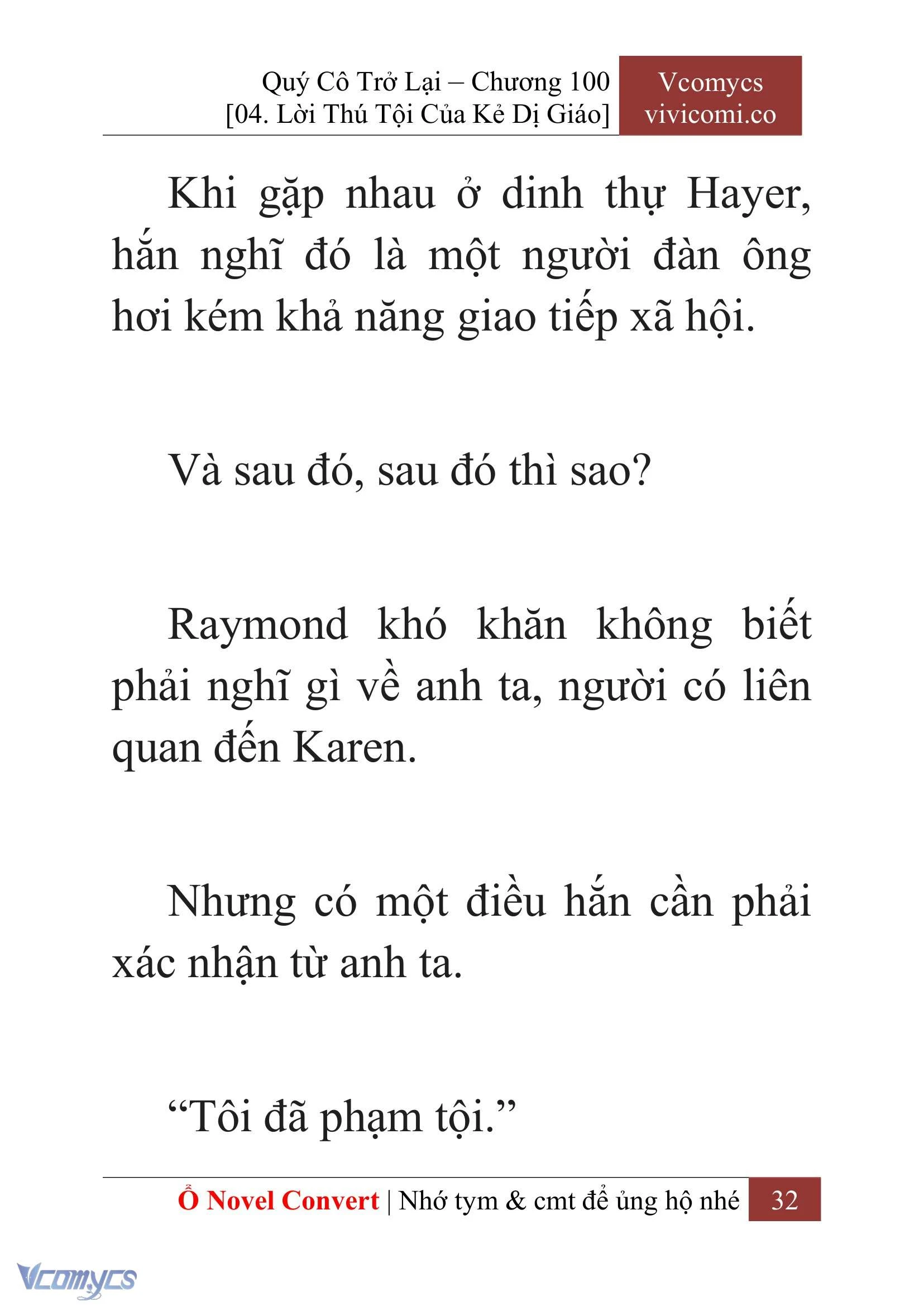 [Novel] Quý Cô Trở Lại Chapter  100 - 34