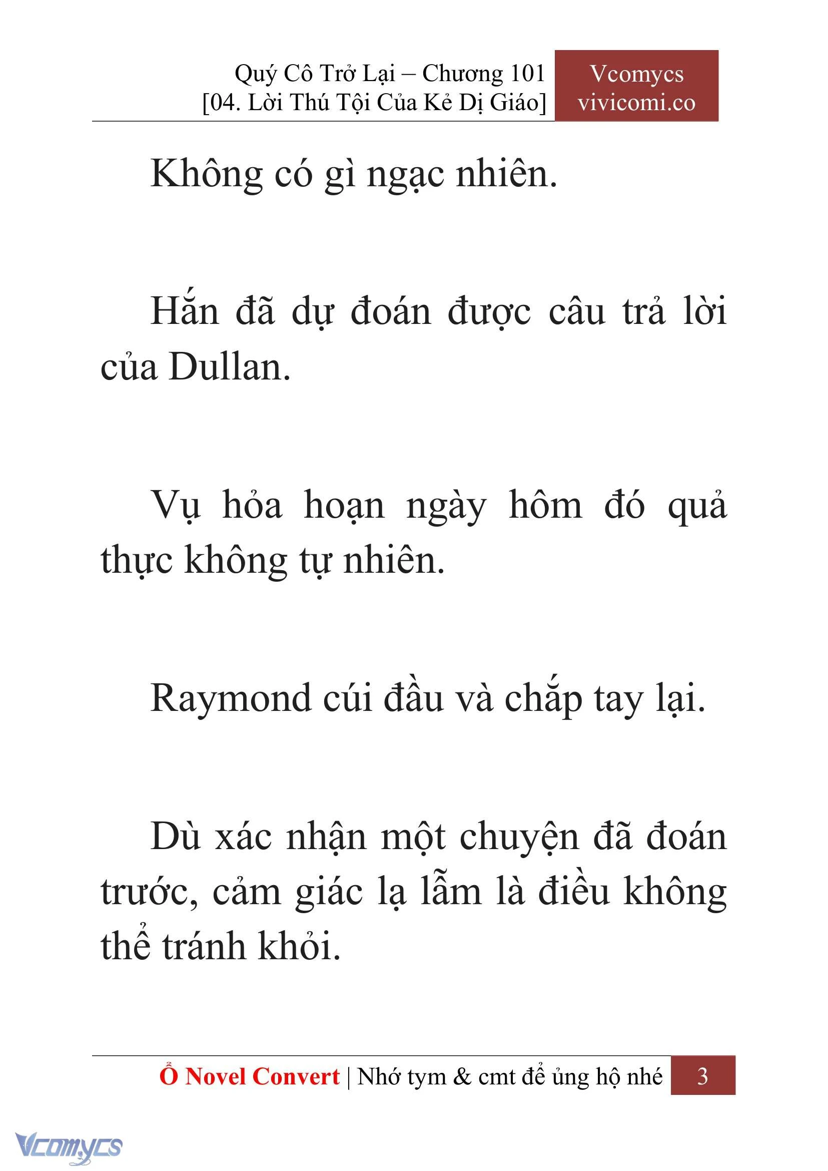 [Novel] Quý Cô Trở Lại Chapter  101 - 5