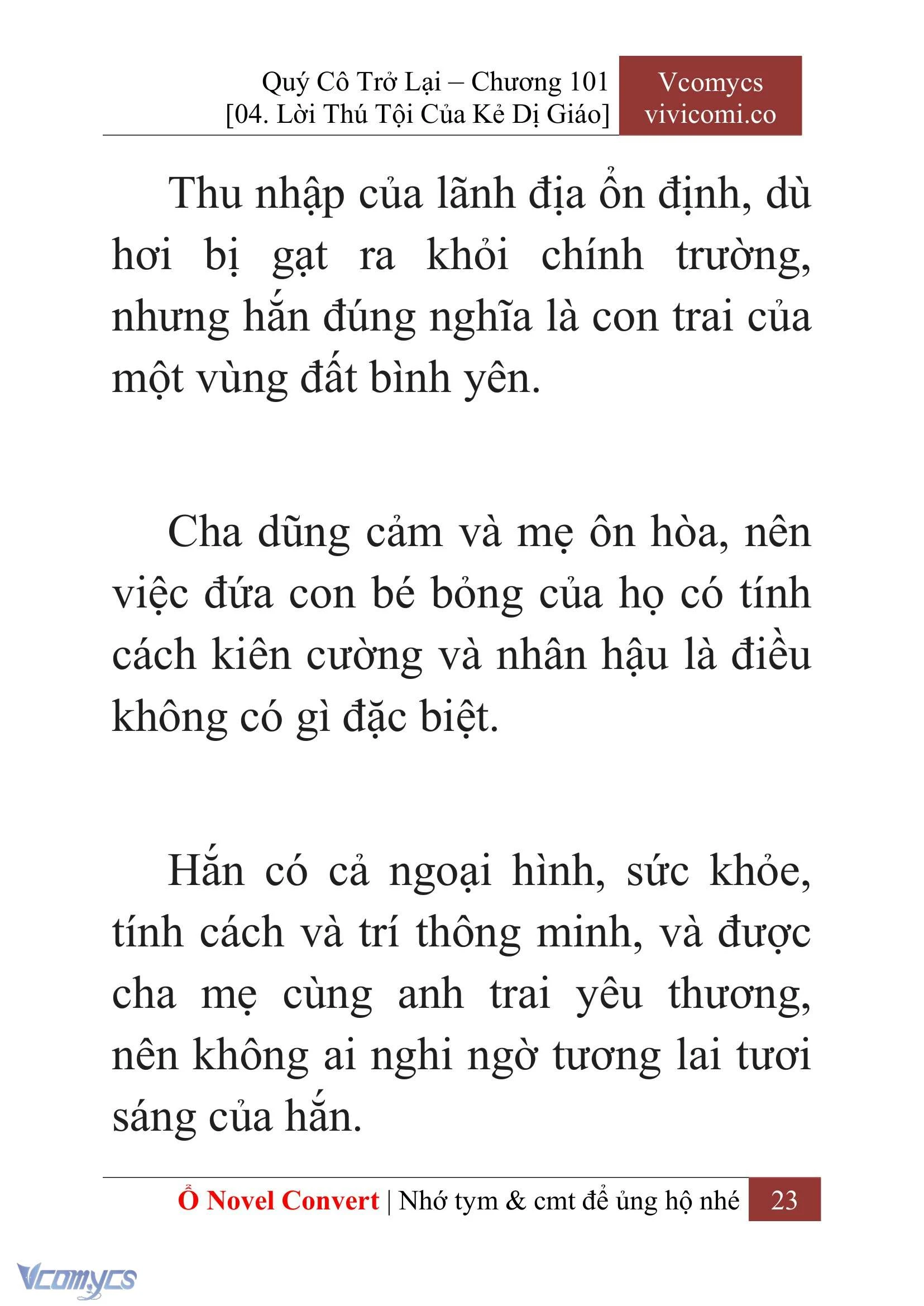 [Novel] Quý Cô Trở Lại Chapter  101 - 25