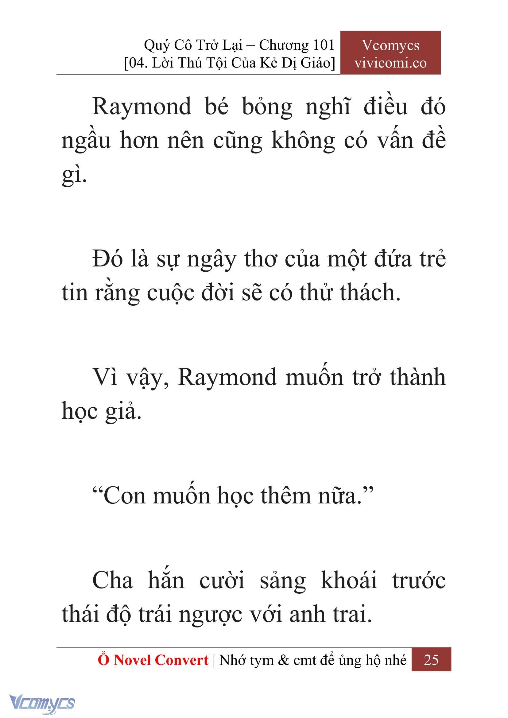 [Novel] Quý Cô Trở Lại Chapter  101 - 27