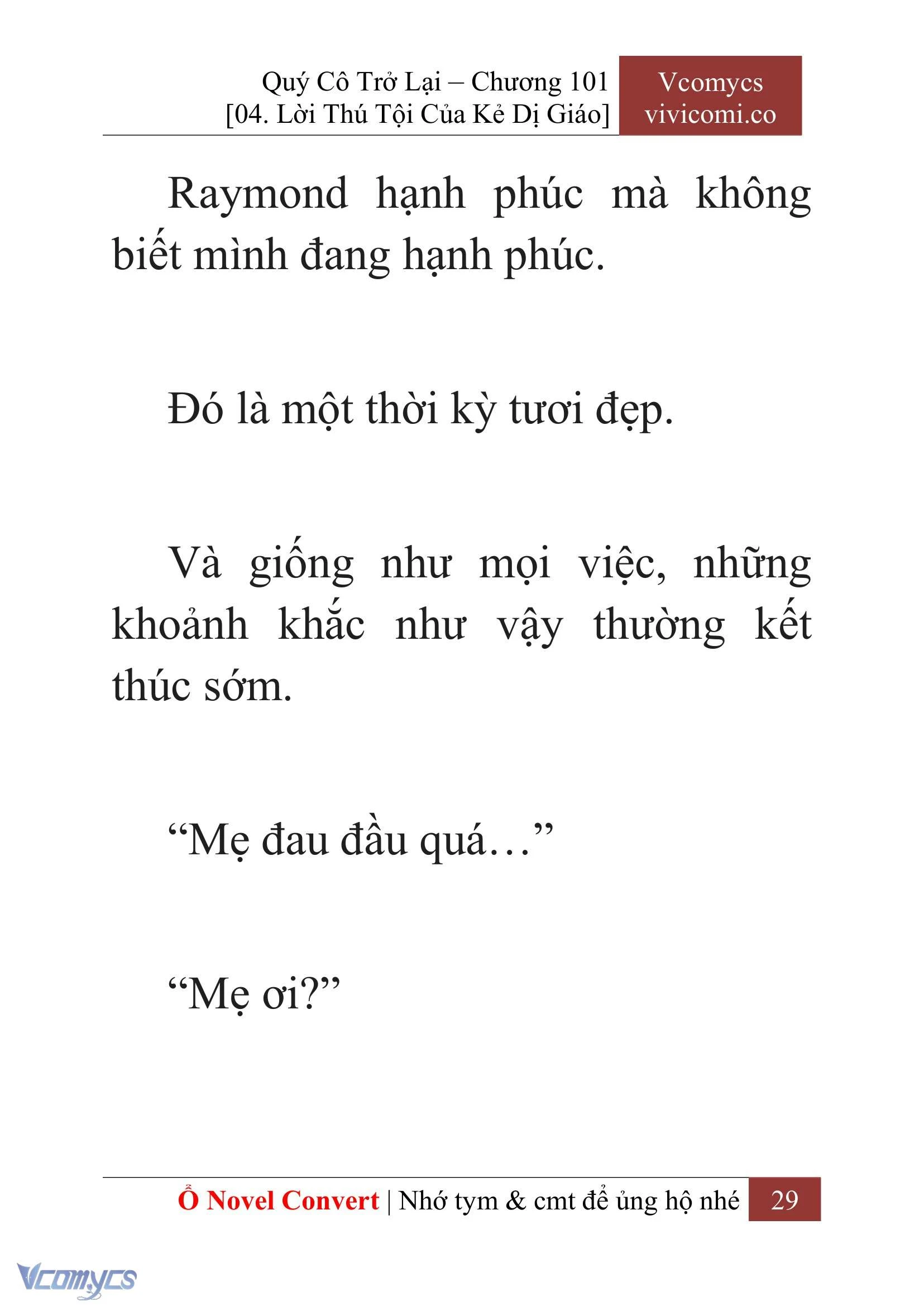 [Novel] Quý Cô Trở Lại Chapter  101 - 31