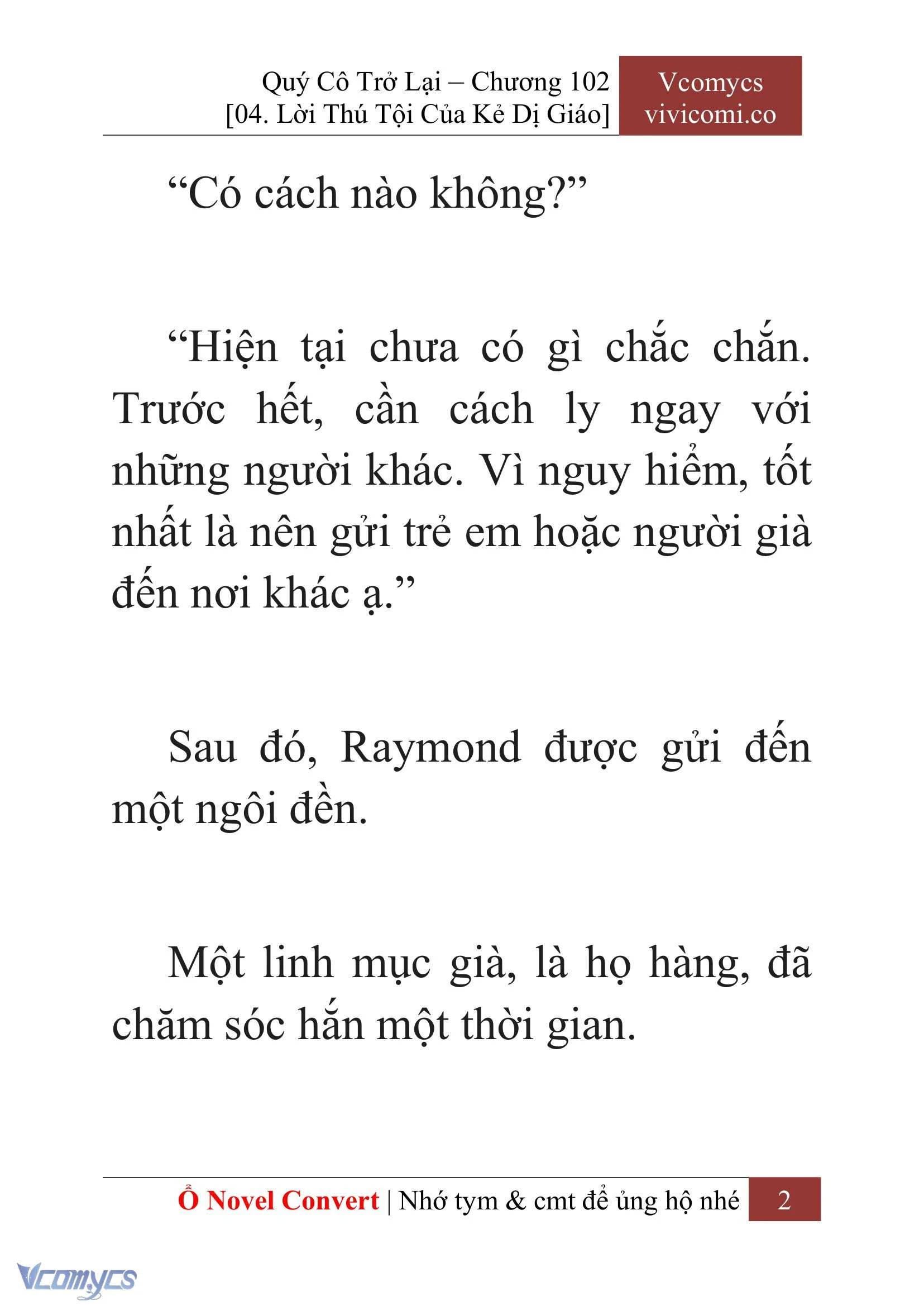 [Novel] Quý Cô Trở Lại Chapter  102 - 4