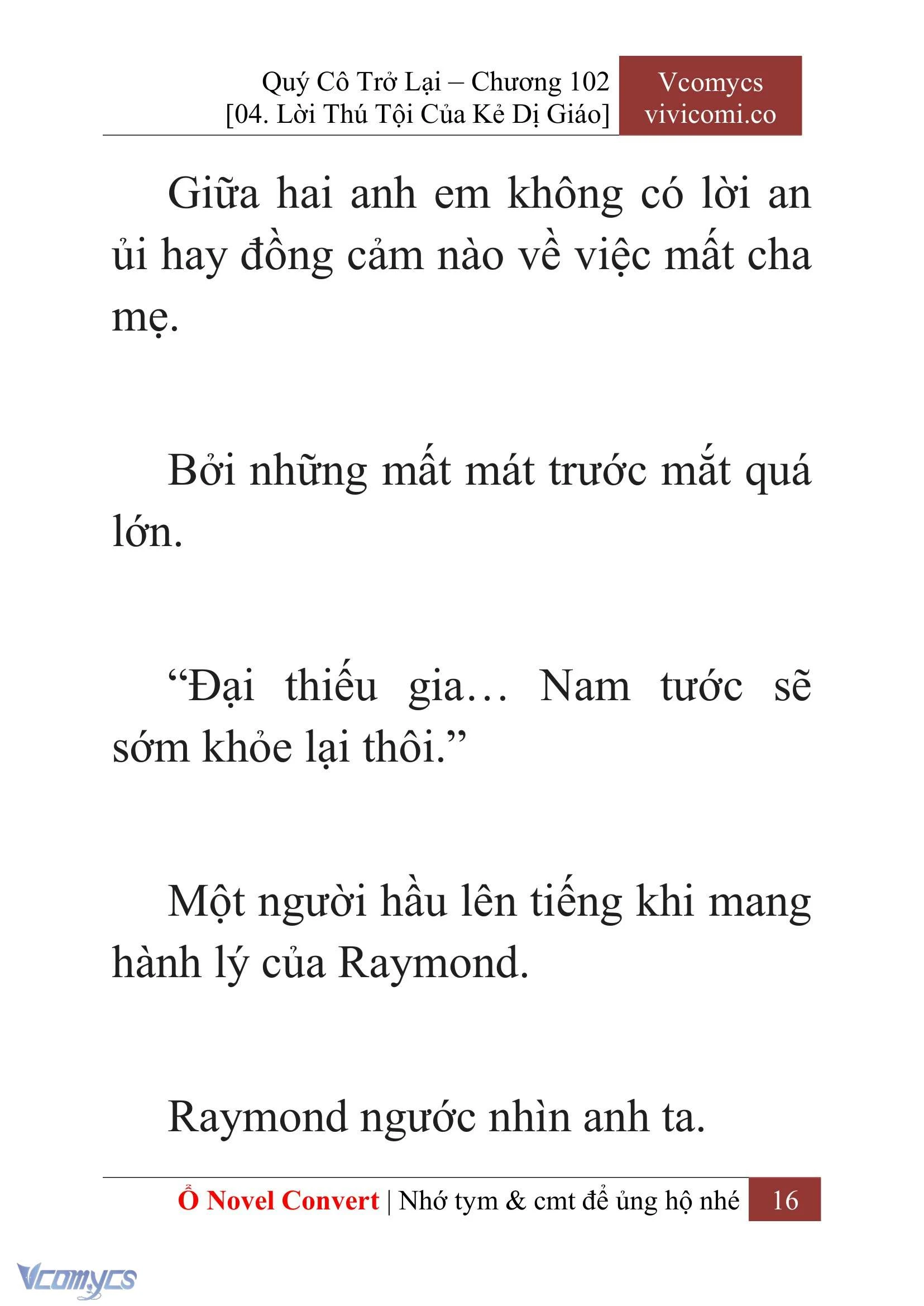 [Novel] Quý Cô Trở Lại Chapter  102 - 18