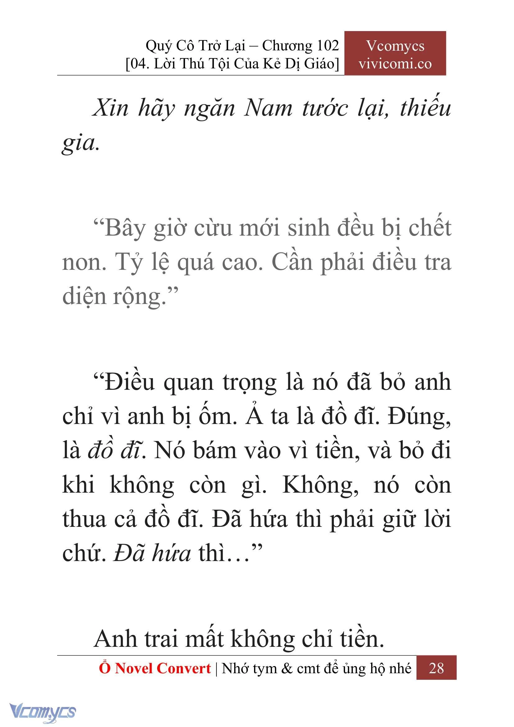 [Novel] Quý Cô Trở Lại Chapter  102 - 30