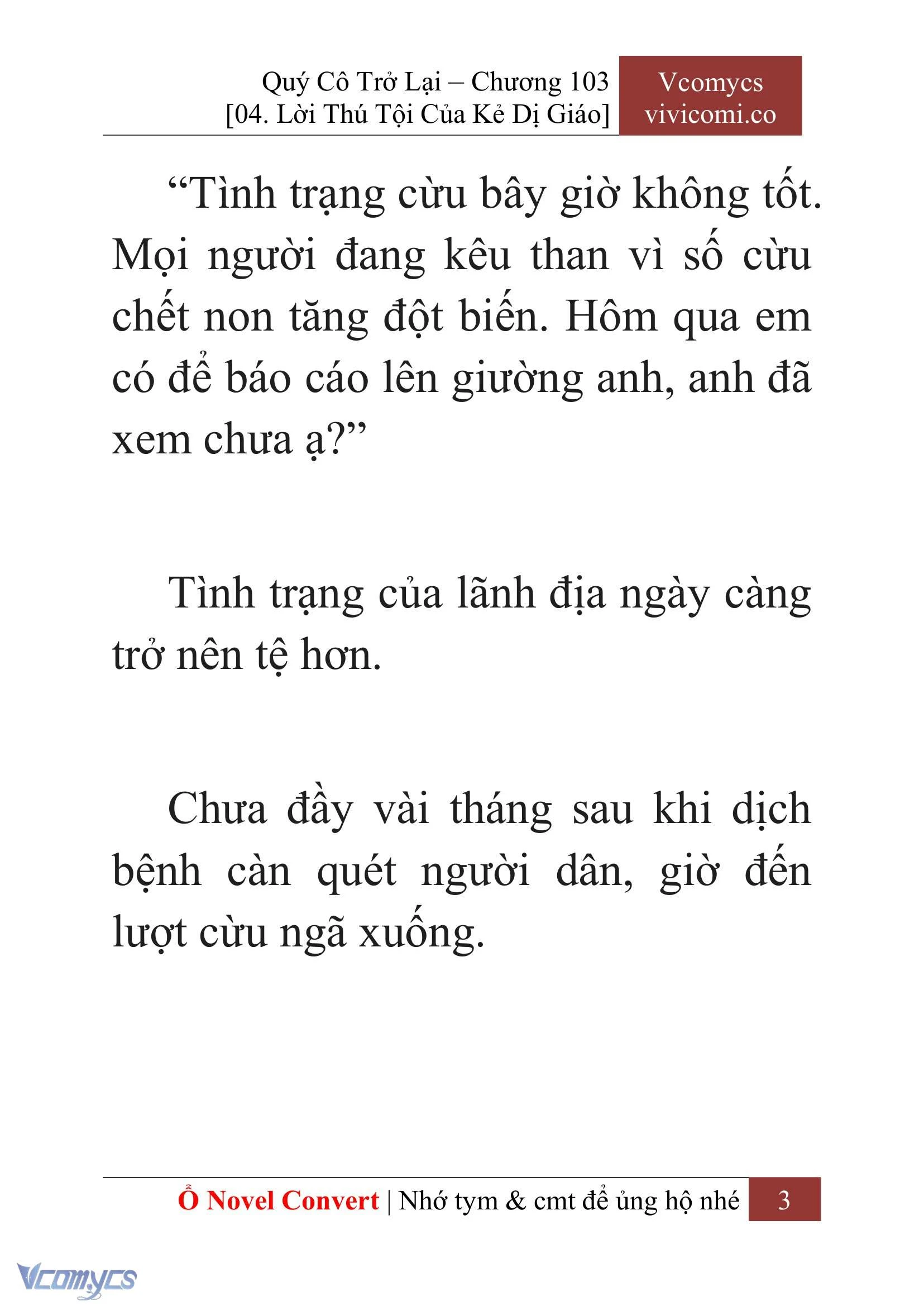 [Novel] Quý Cô Trở Lại Chapter  103 - 5