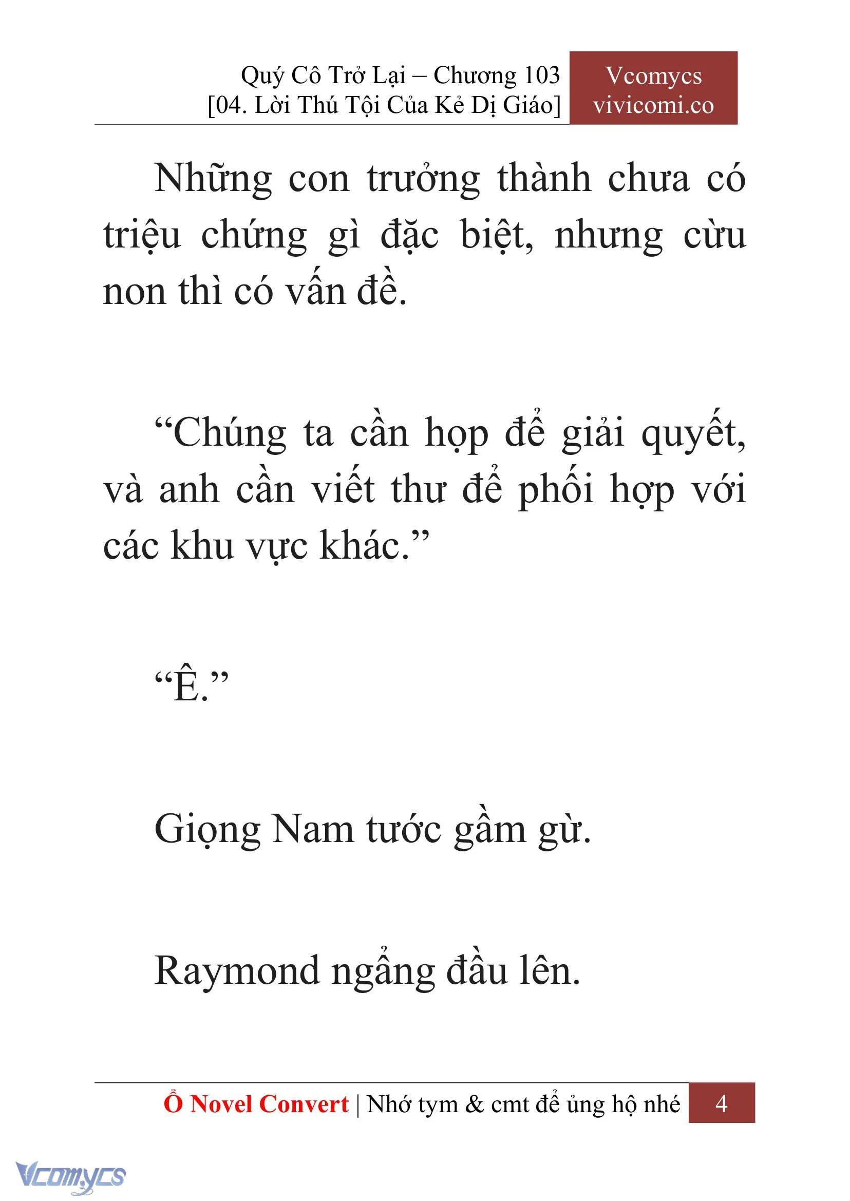 [Novel] Quý Cô Trở Lại Chapter  103 - 6