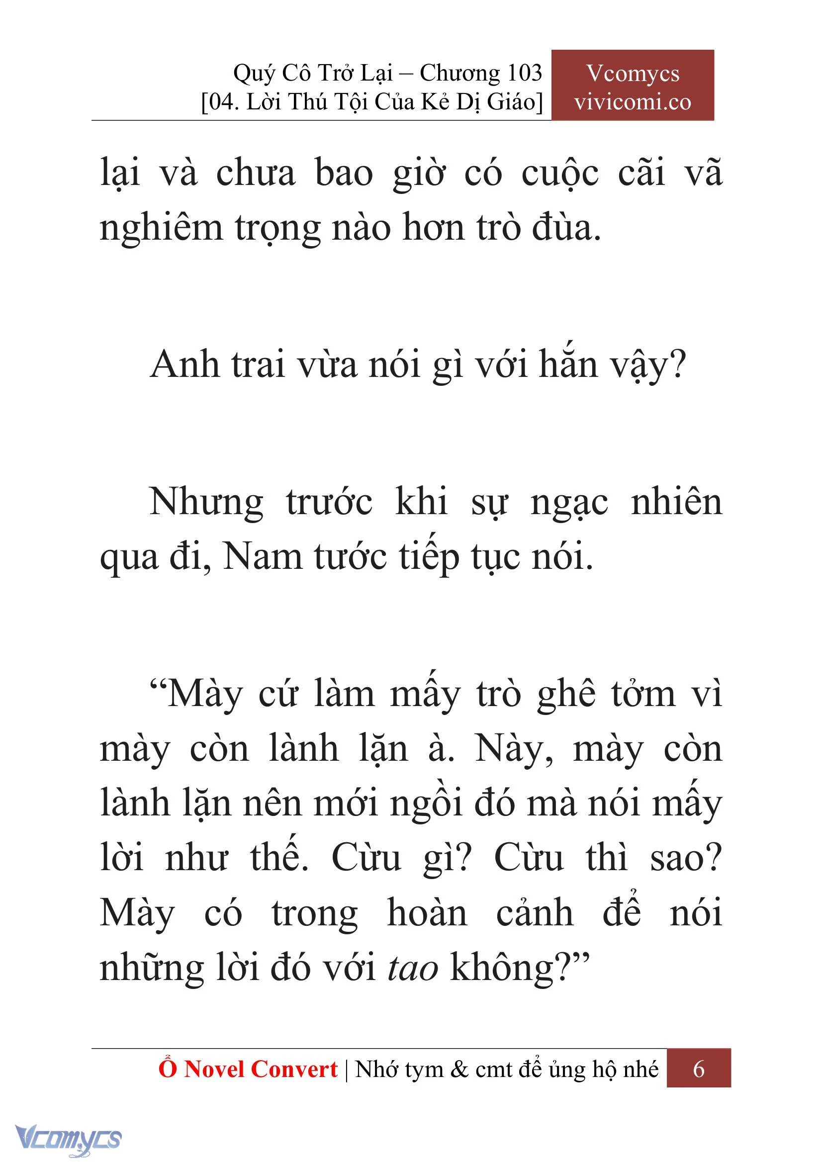 [Novel] Quý Cô Trở Lại Chapter  103 - 8