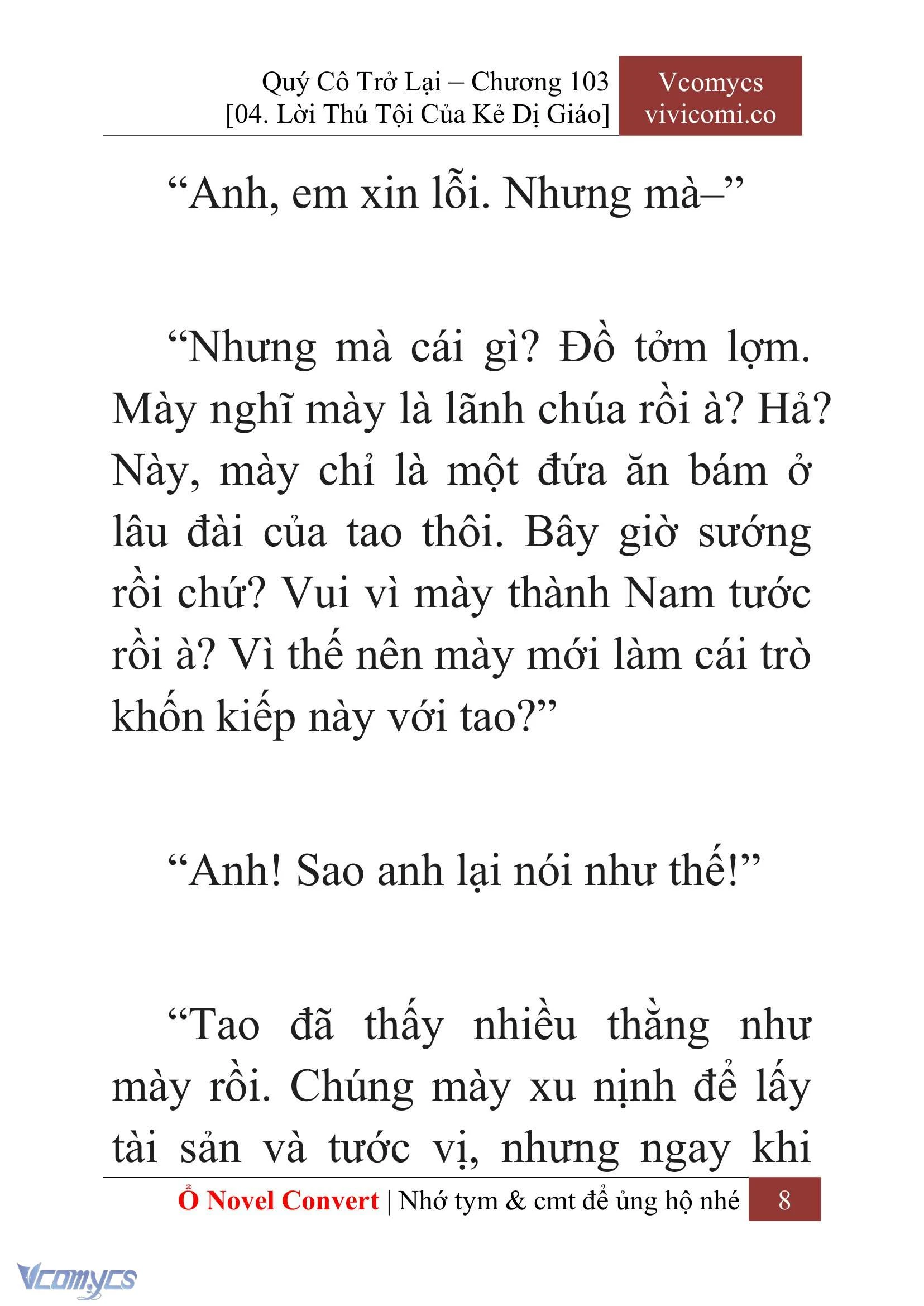 [Novel] Quý Cô Trở Lại Chapter  103 - 10