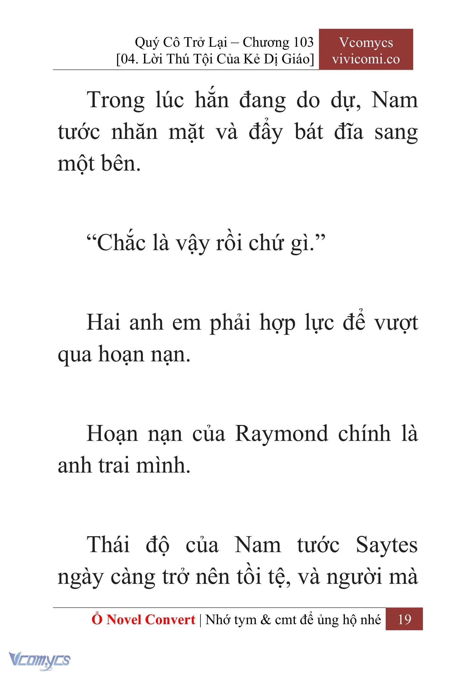 [Novel] Quý Cô Trở Lại Chapter  103 - 21