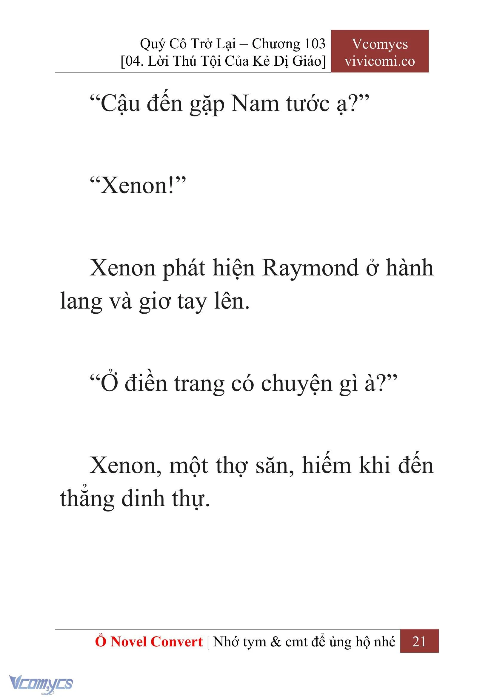 [Novel] Quý Cô Trở Lại Chapter  103 - 23