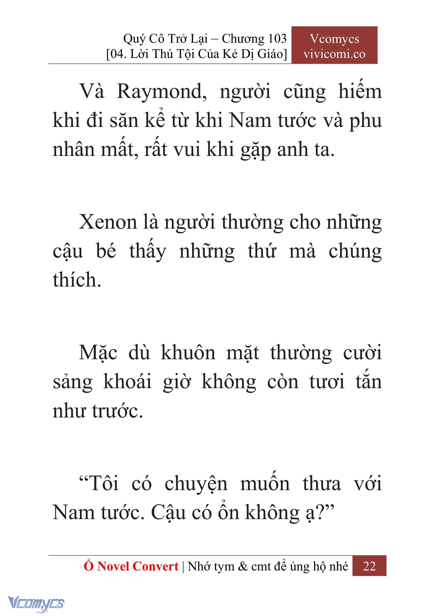 [Novel] Quý Cô Trở Lại Chapter  103 - 24