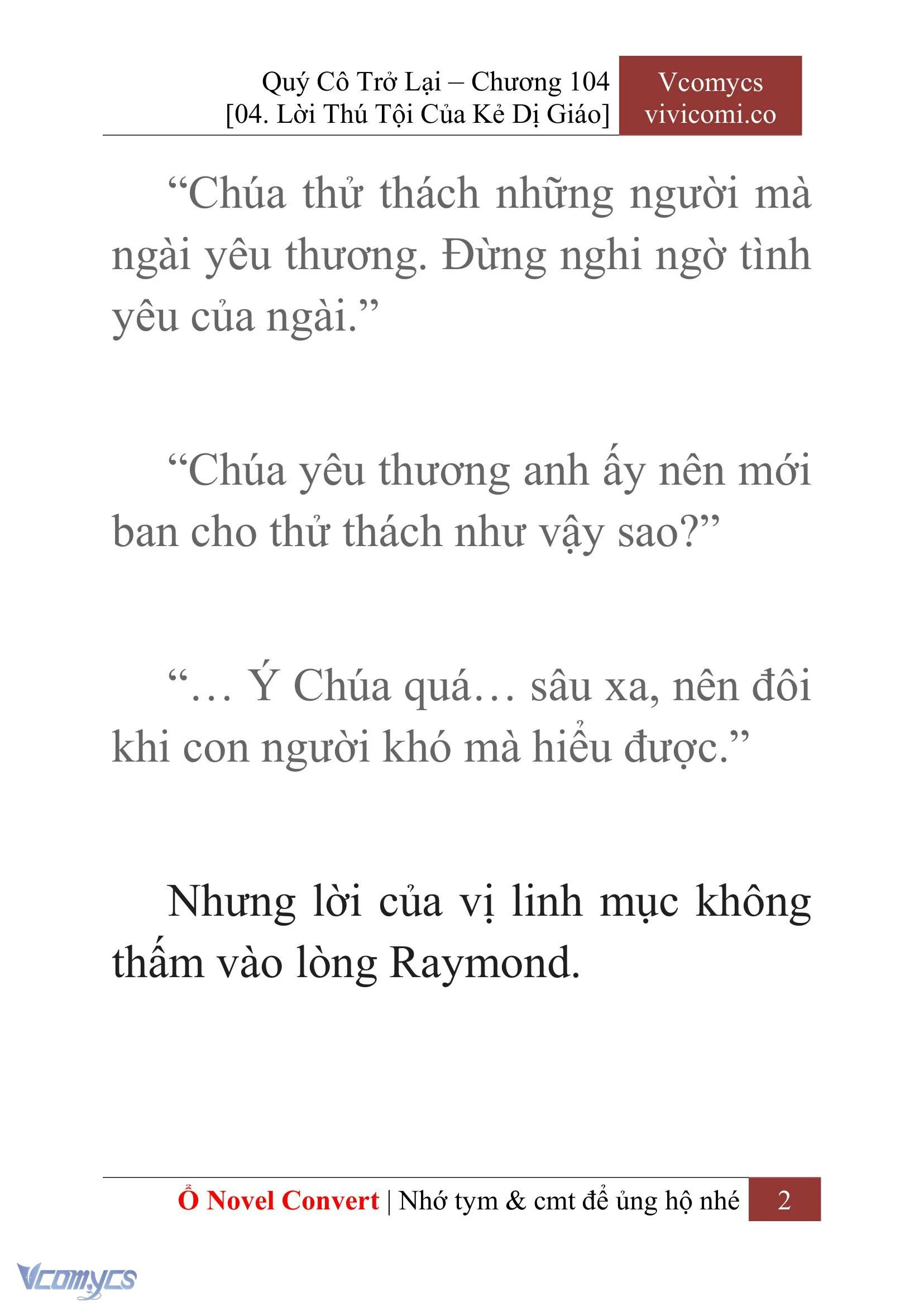 [Novel] Quý Cô Trở Lại Chapter  104 - 4