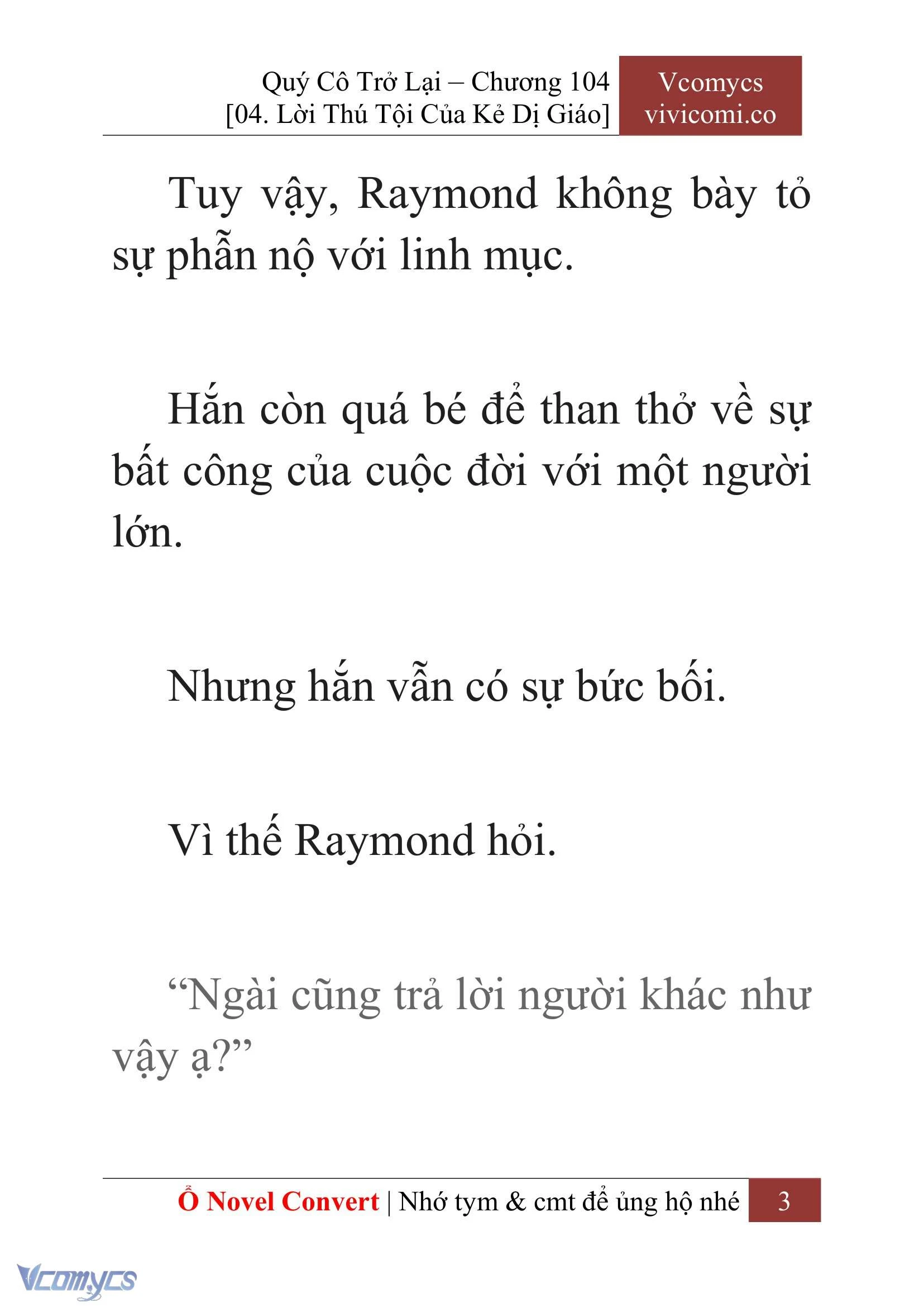 [Novel] Quý Cô Trở Lại Chapter  104 - 5