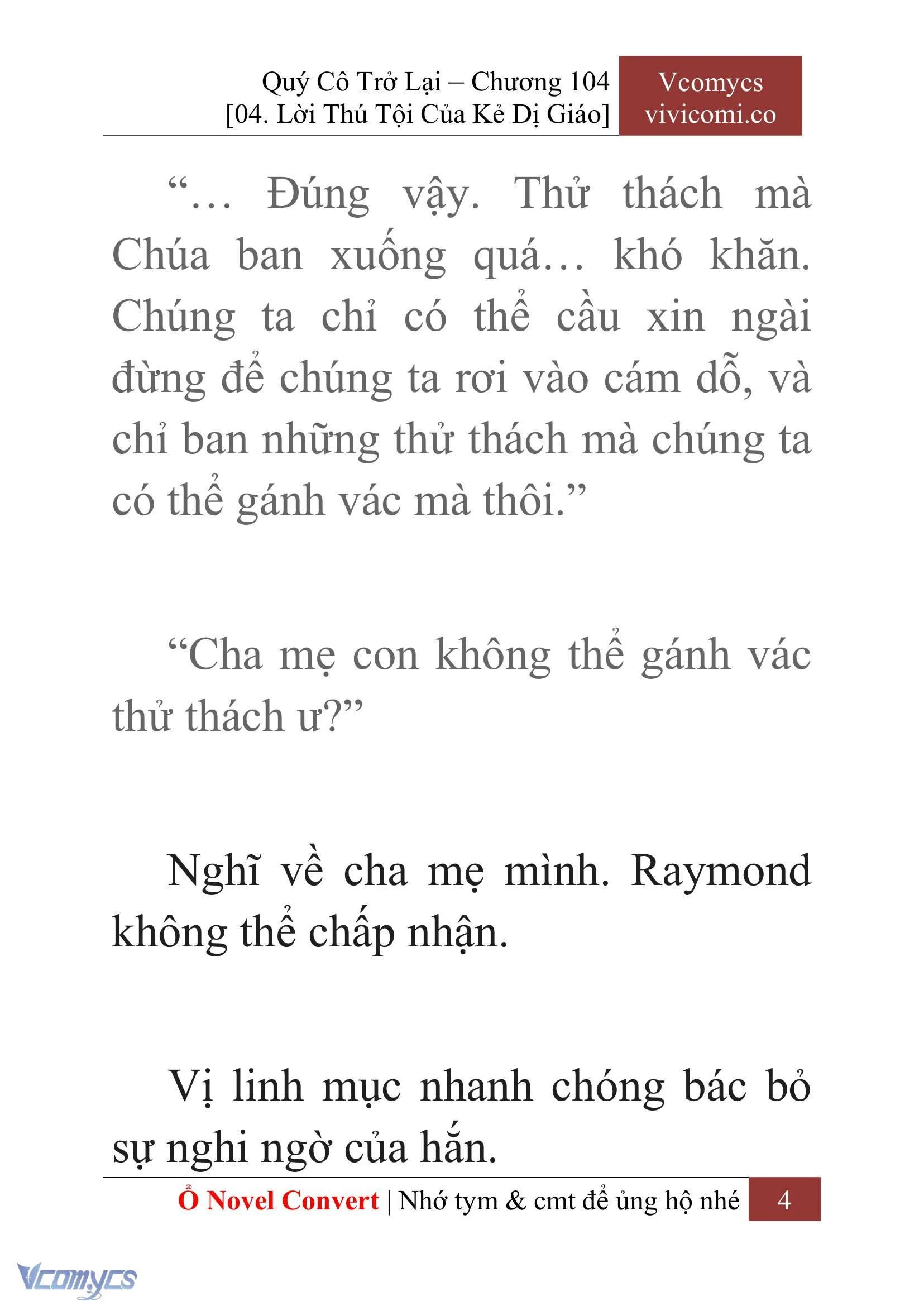 [Novel] Quý Cô Trở Lại Chapter  104 - 6