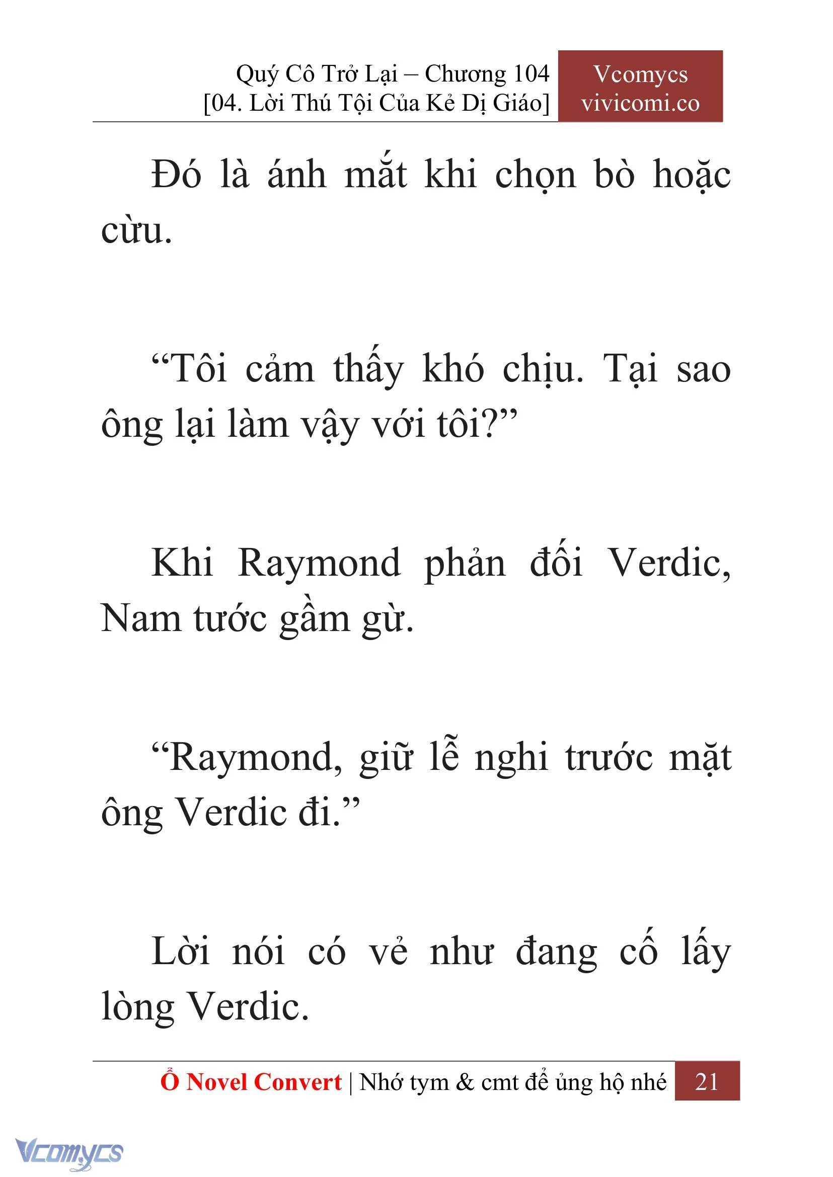 [Novel] Quý Cô Trở Lại Chapter  104 - 23