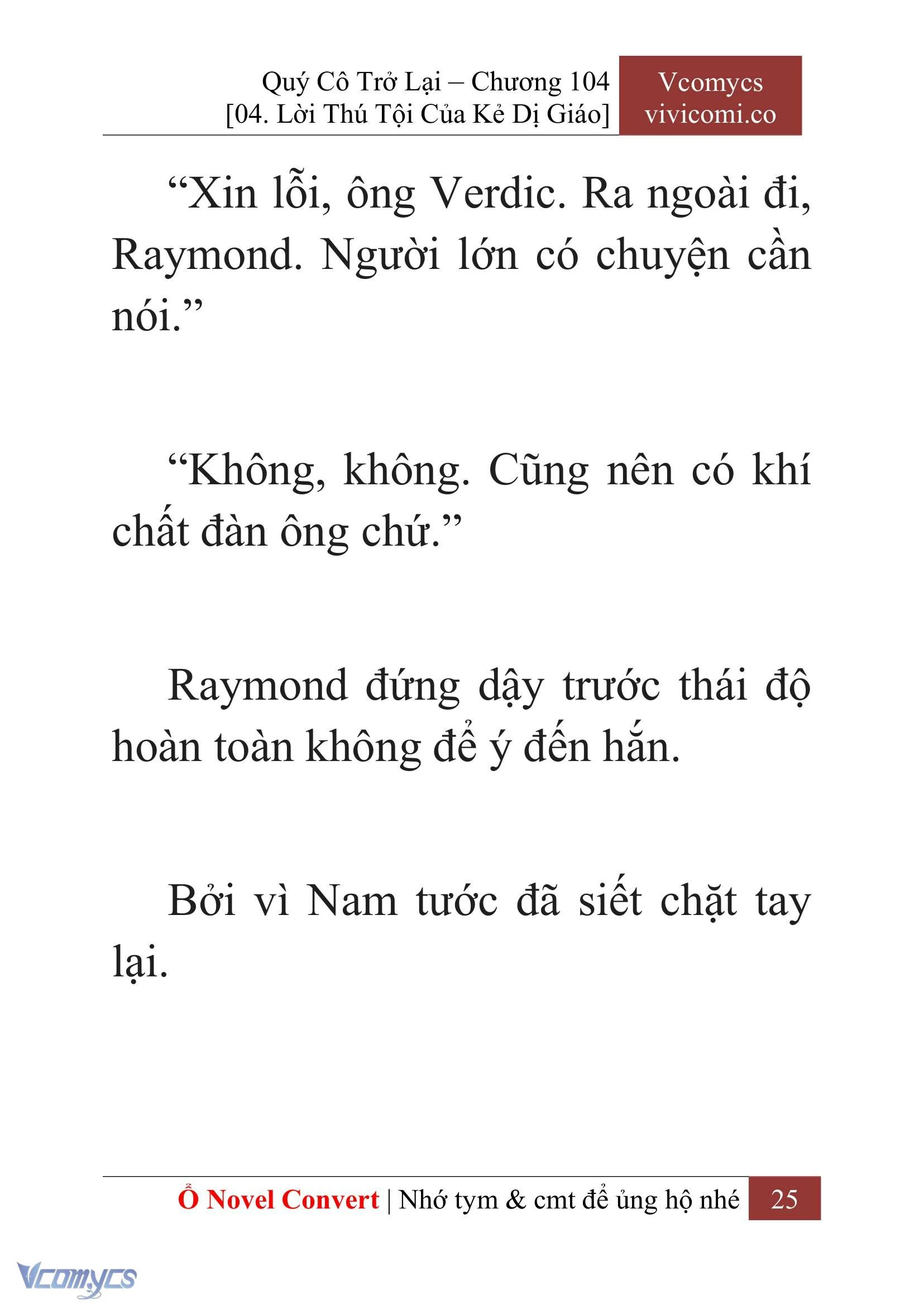 [Novel] Quý Cô Trở Lại Chapter  104 - 27