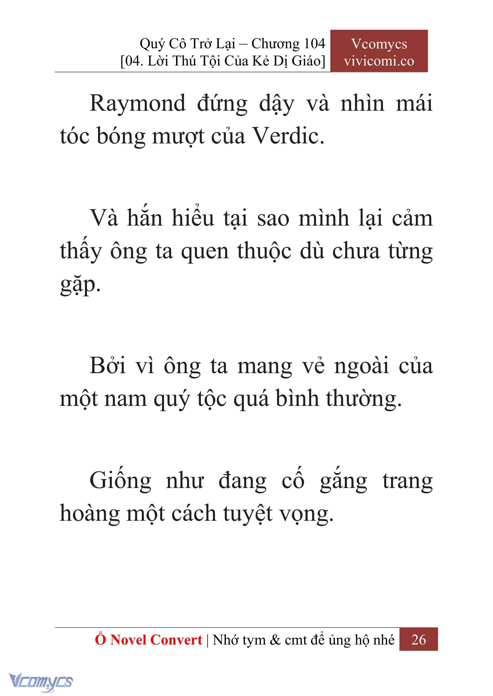 [Novel] Quý Cô Trở Lại Chapter  104 - 28