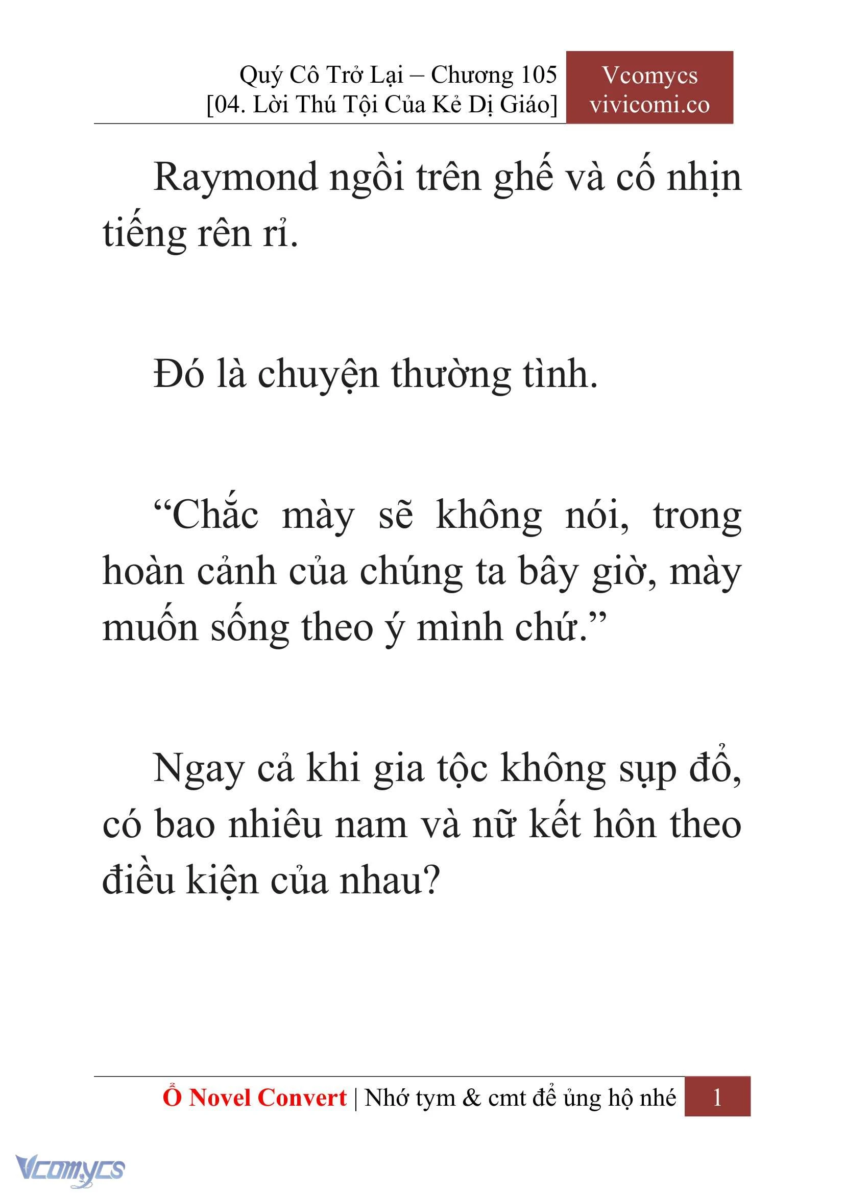 [Novel] Quý Cô Trở Lại Chapter  105 - 3