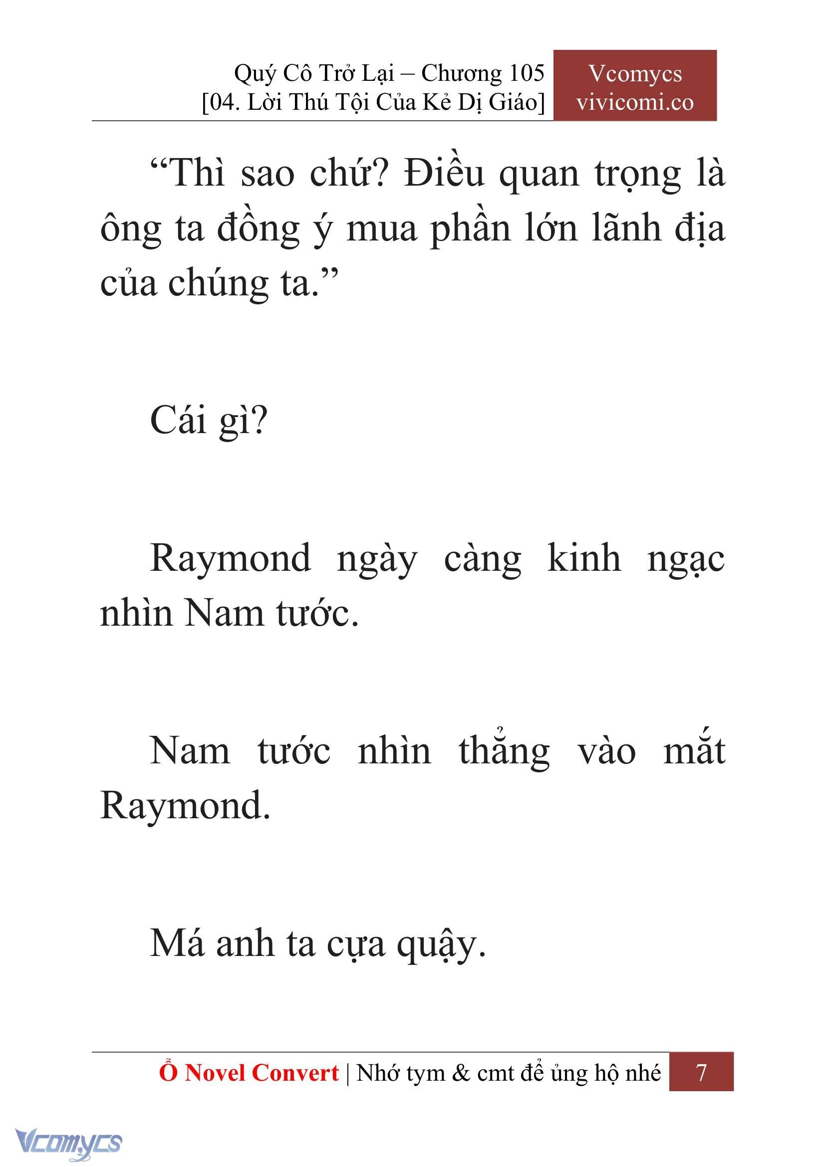 [Novel] Quý Cô Trở Lại Chapter  105 - 9