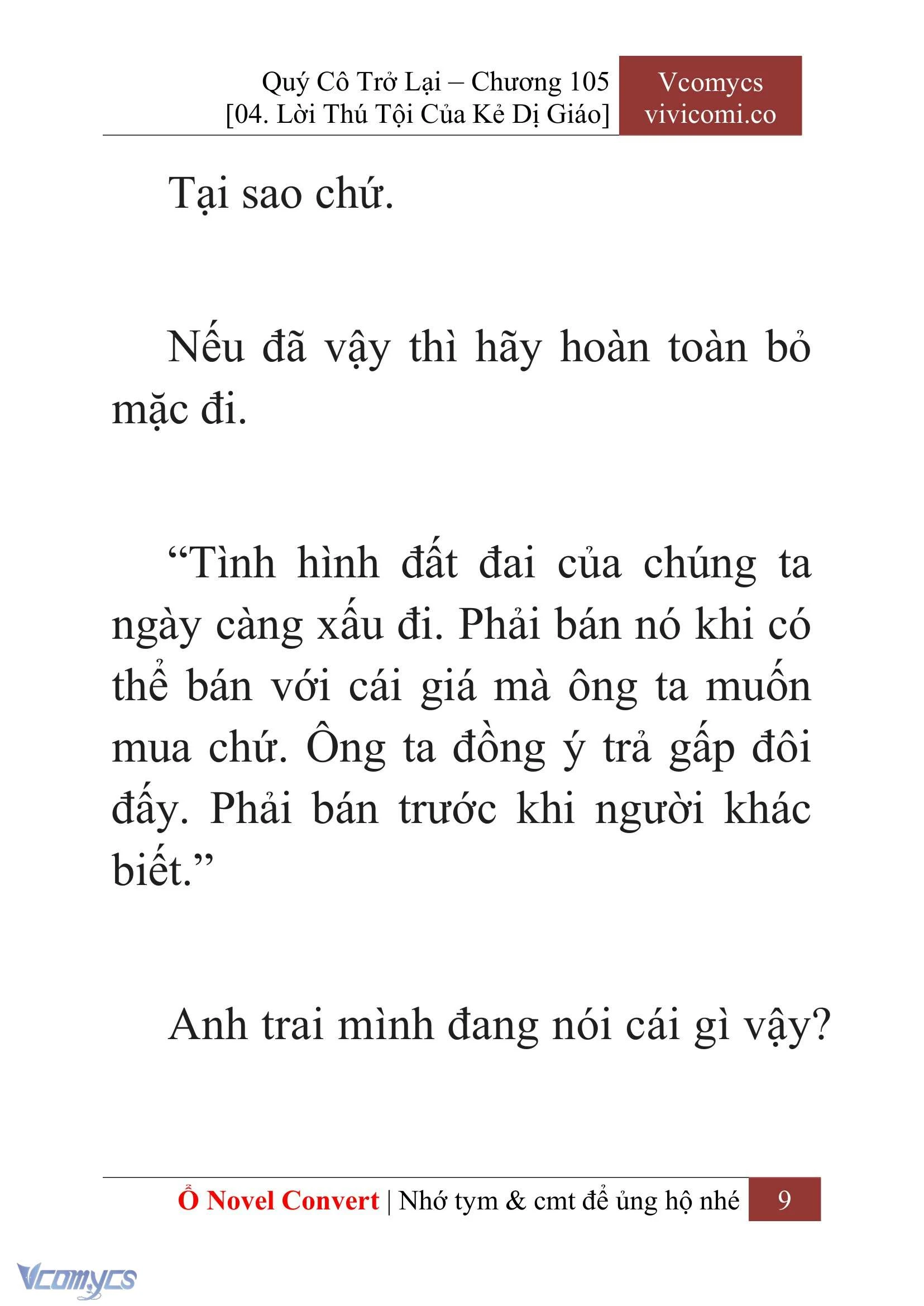 [Novel] Quý Cô Trở Lại Chapter  105 - 11