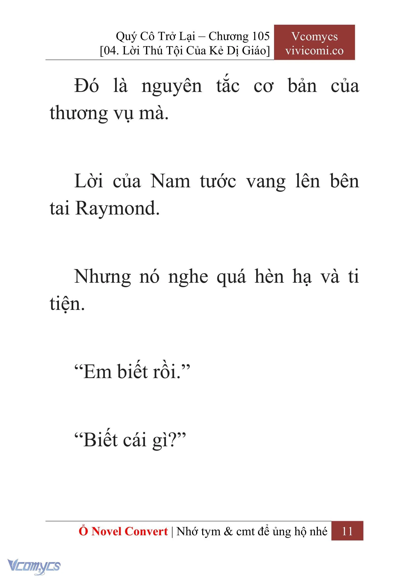 [Novel] Quý Cô Trở Lại Chapter  105 - 13