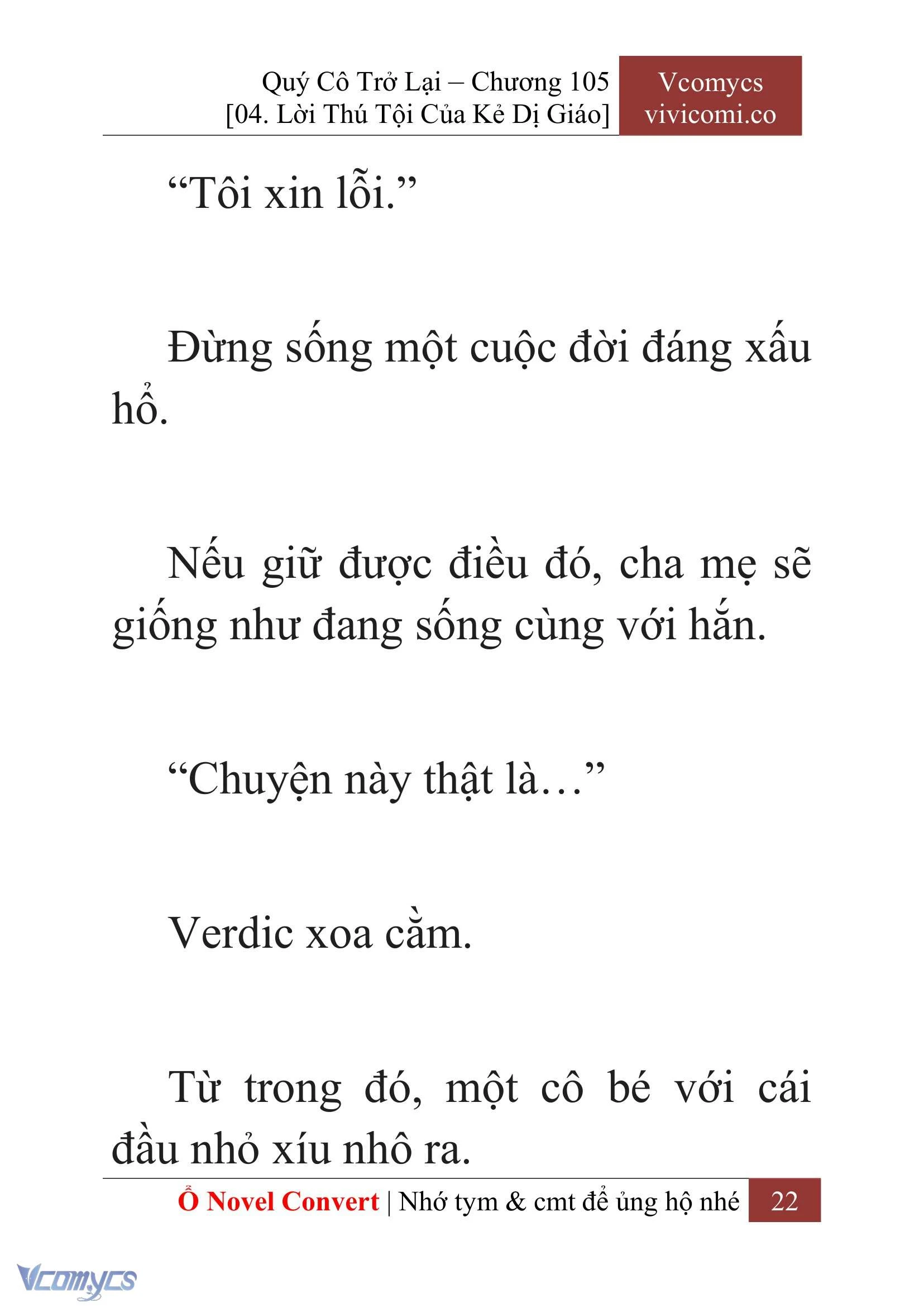[Novel] Quý Cô Trở Lại Chapter  105 - 24