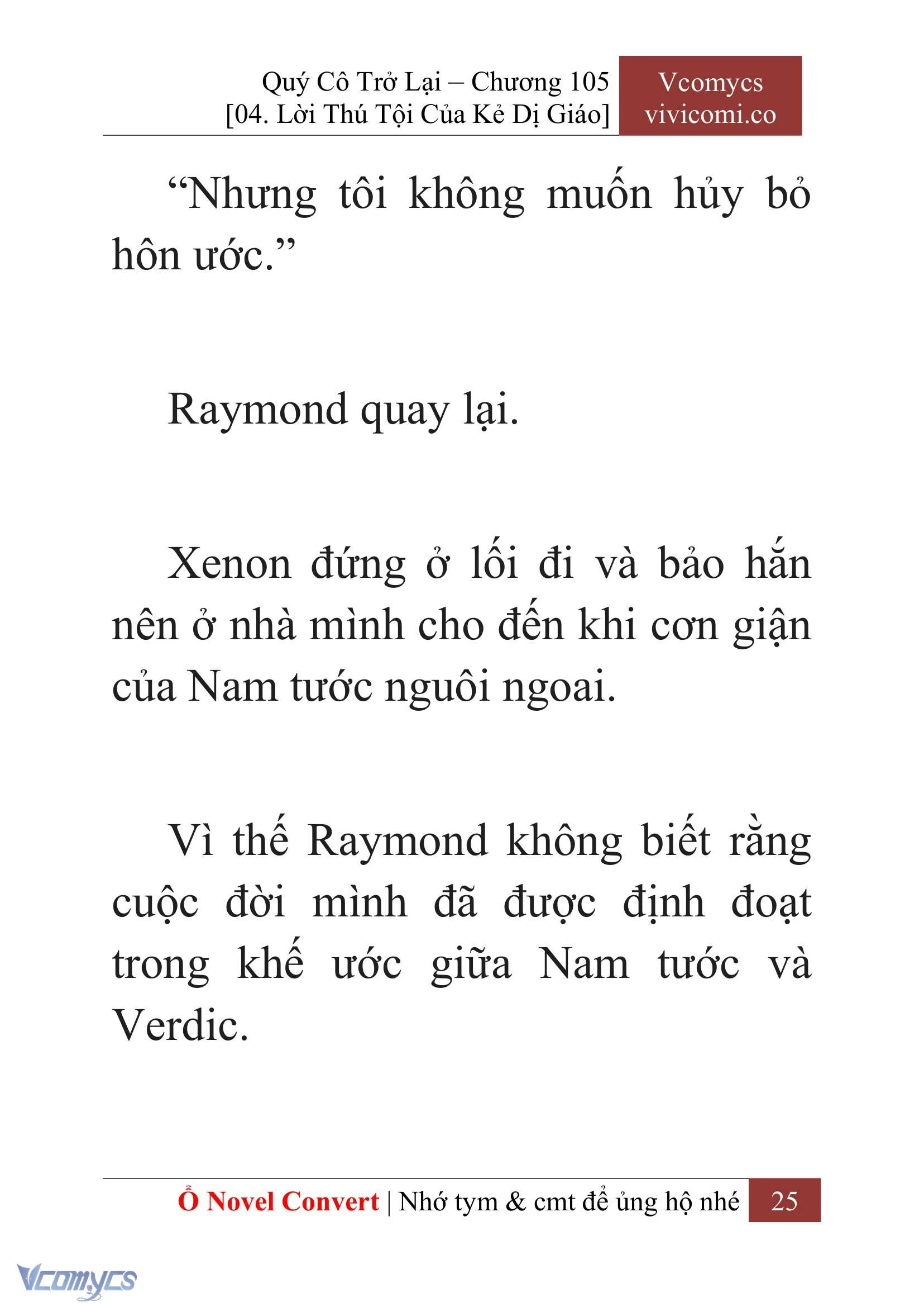 [Novel] Quý Cô Trở Lại Chapter  105 - 27