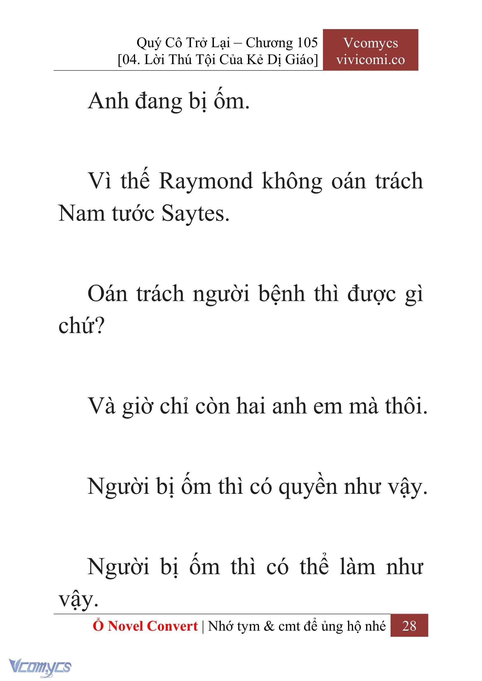 [Novel] Quý Cô Trở Lại Chapter  105 - 30