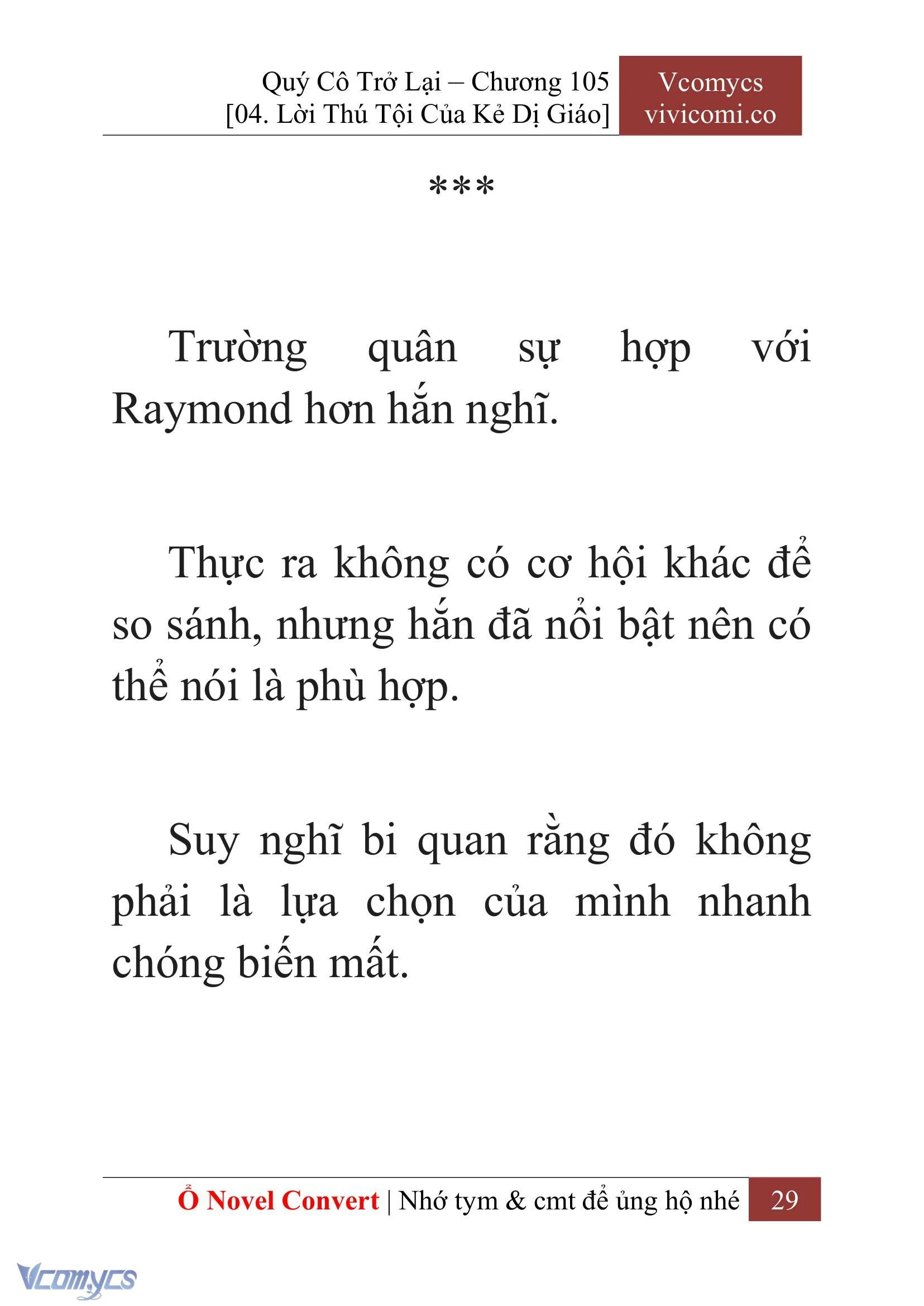 [Novel] Quý Cô Trở Lại Chapter  105 - 31