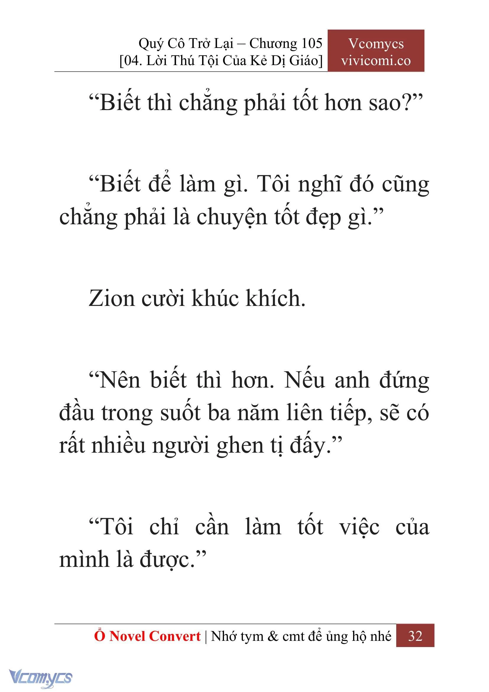 [Novel] Quý Cô Trở Lại Chapter  105 - 34