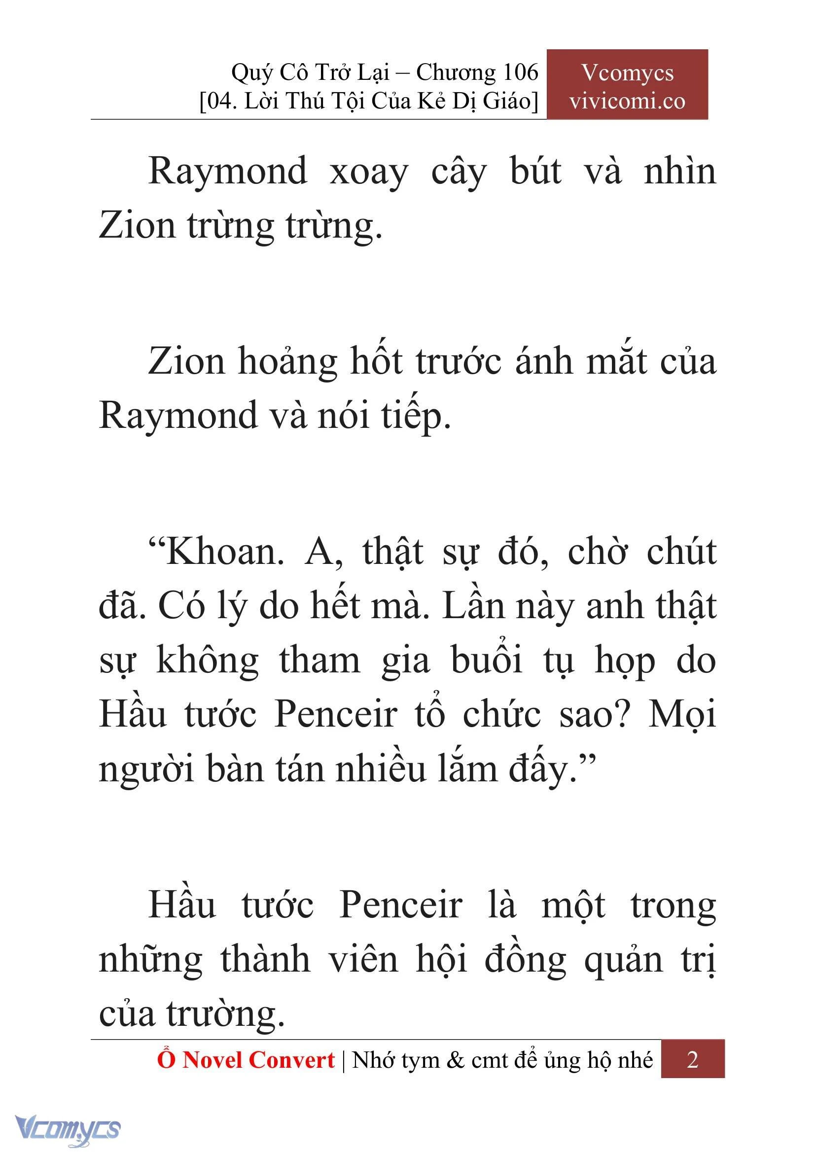 [Novel] Quý Cô Trở Lại Chapter  106 - 4