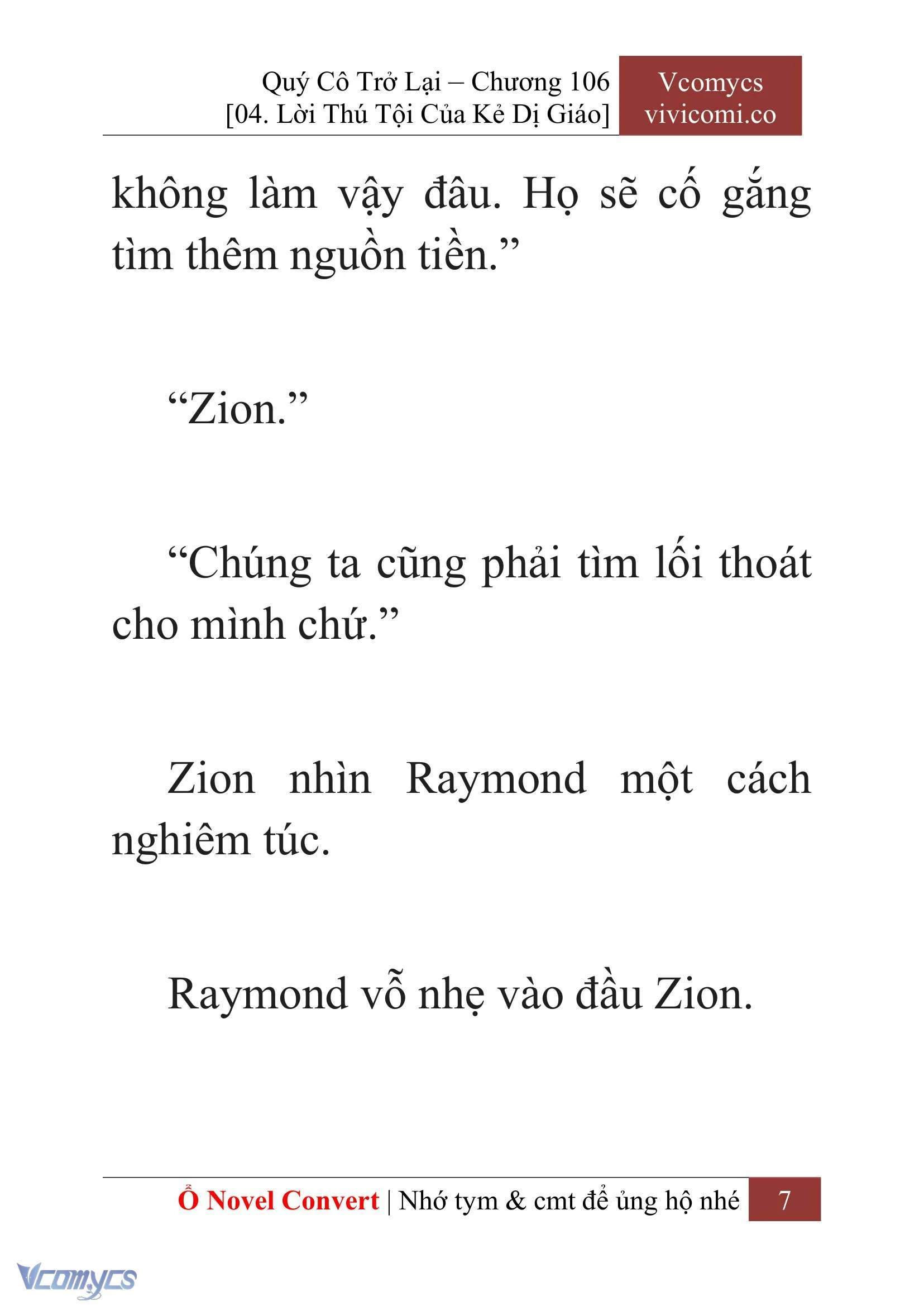 [Novel] Quý Cô Trở Lại Chapter  106 - 9