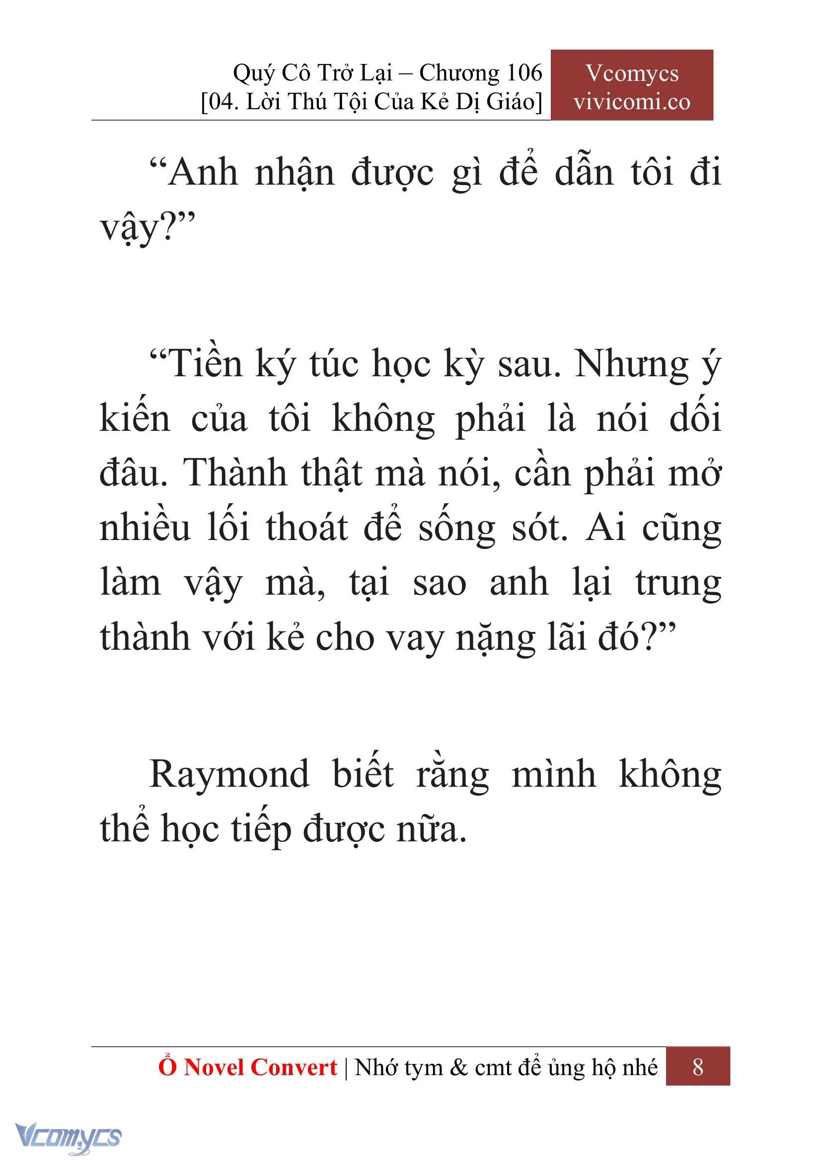 [Novel] Quý Cô Trở Lại Chapter  106 - 10